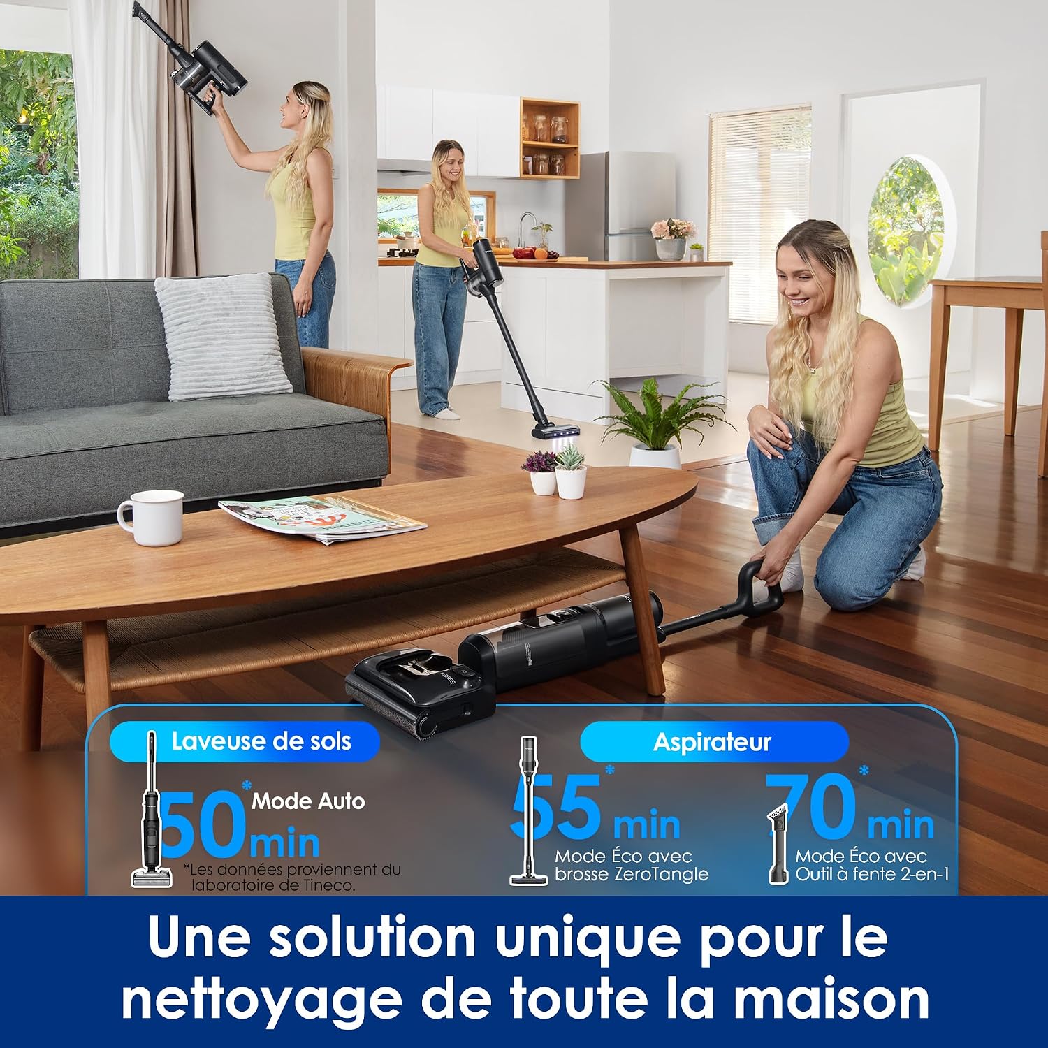 Thumbnail 2 de Tineco Switch S7 Stretch aspirateur laveur 85°C 🧹