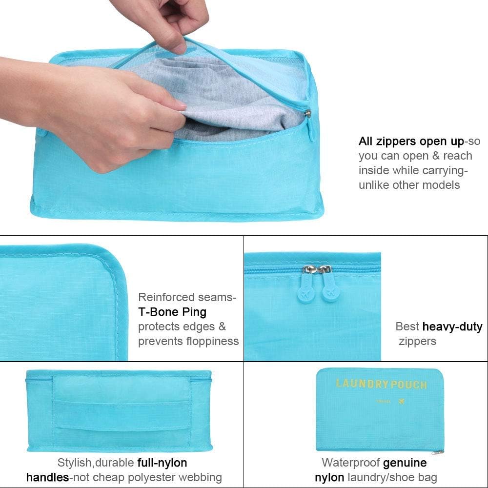 Detalle 2 de Vicloon Koffer Organizer 8-teiliges Set