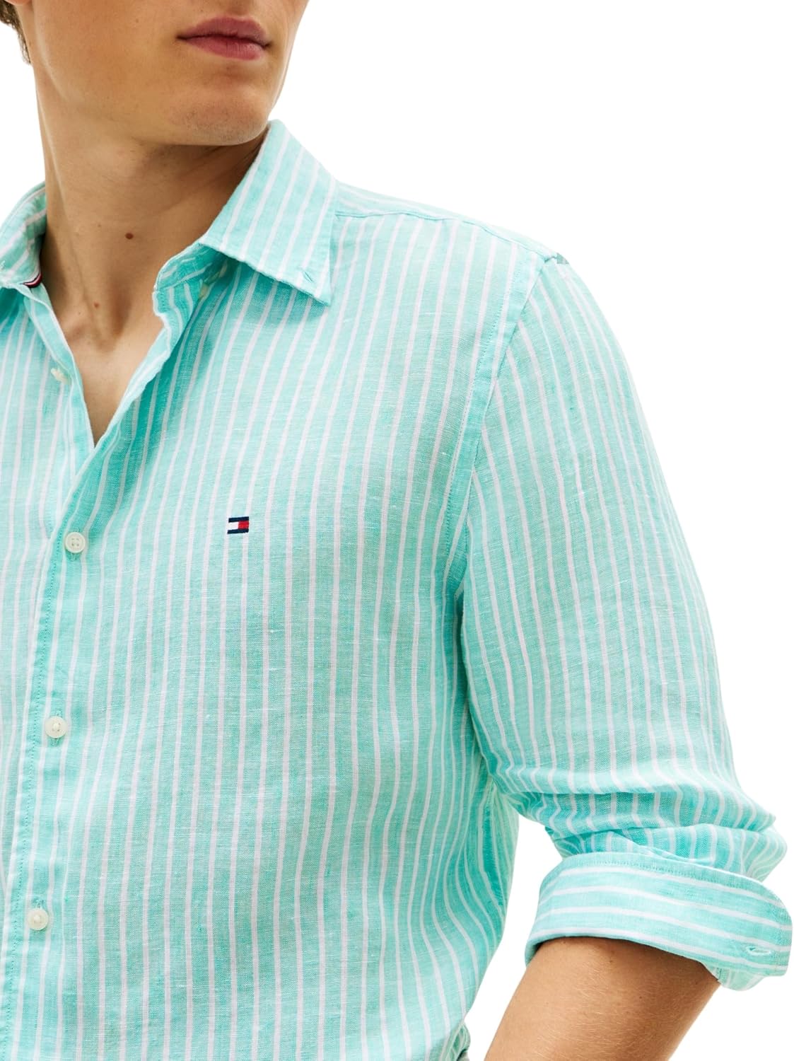 Thumbnail 3 de Tommy Hilfiger Linen Bengal Stripe RF Shirt S/S Uomo