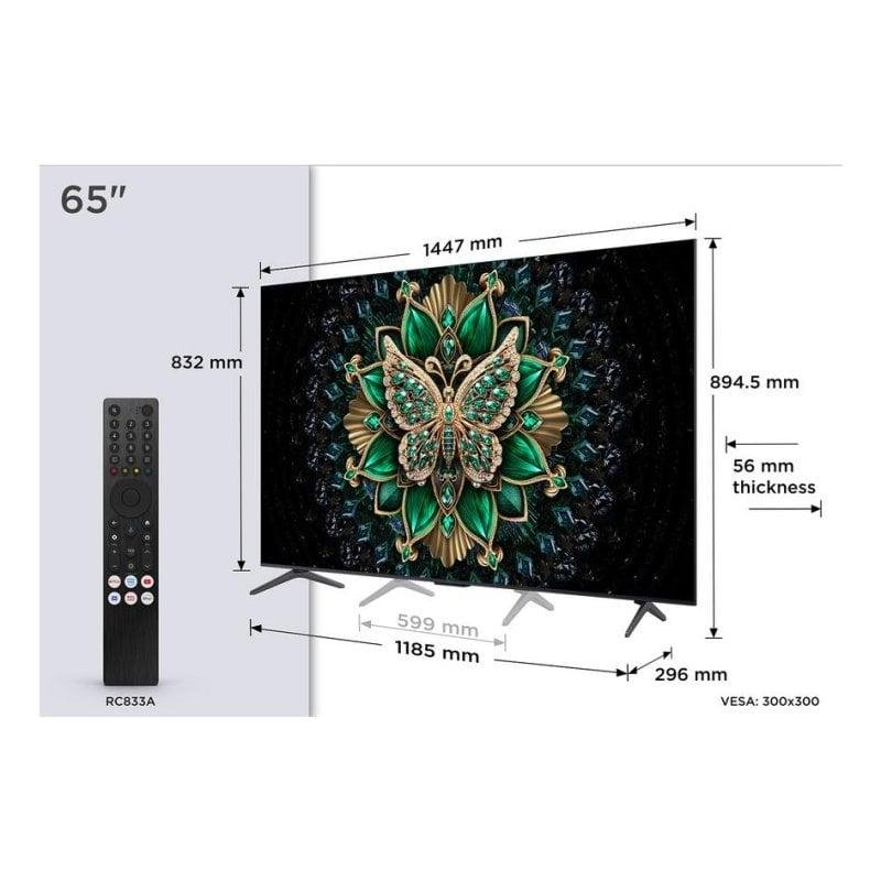 Detalle 2 de TV TCL QD-Mini LED 65C69K 65" 4K UHD con Google TV: experiencia cinematográfica en casa