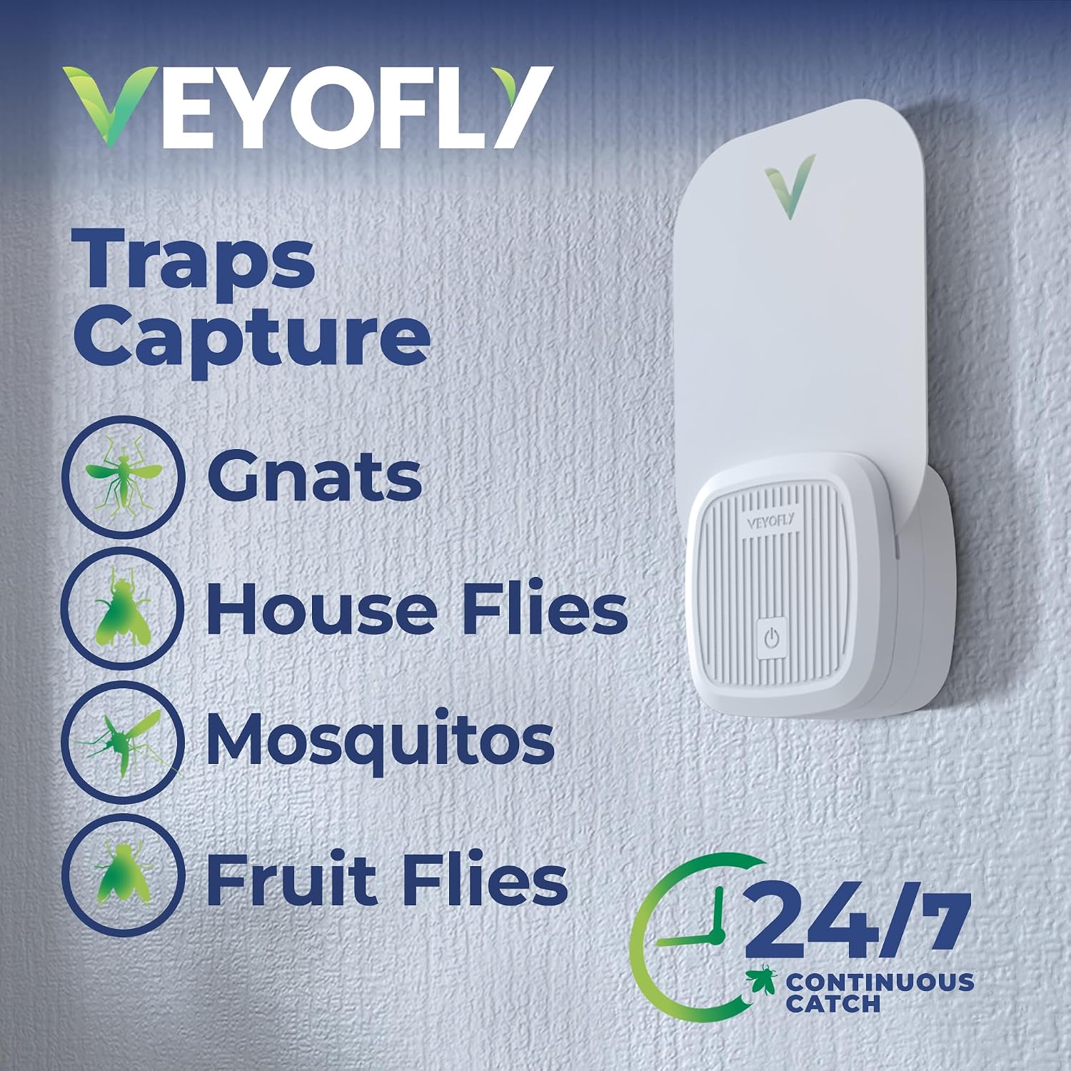 Detalle 2 de VEYOFLY Indoor UV Light Gnat Trap with 2 Devices and 4 Refills