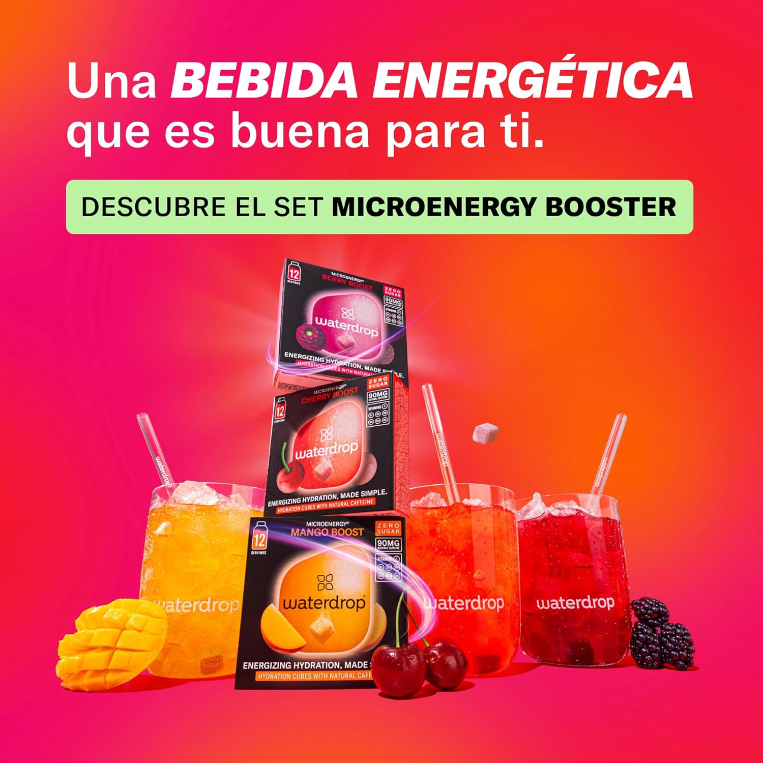 Thumbnail 5 de waterdrop® Microdrink Energy Drink 🍇🌟 36 Pastillas Saborizantes