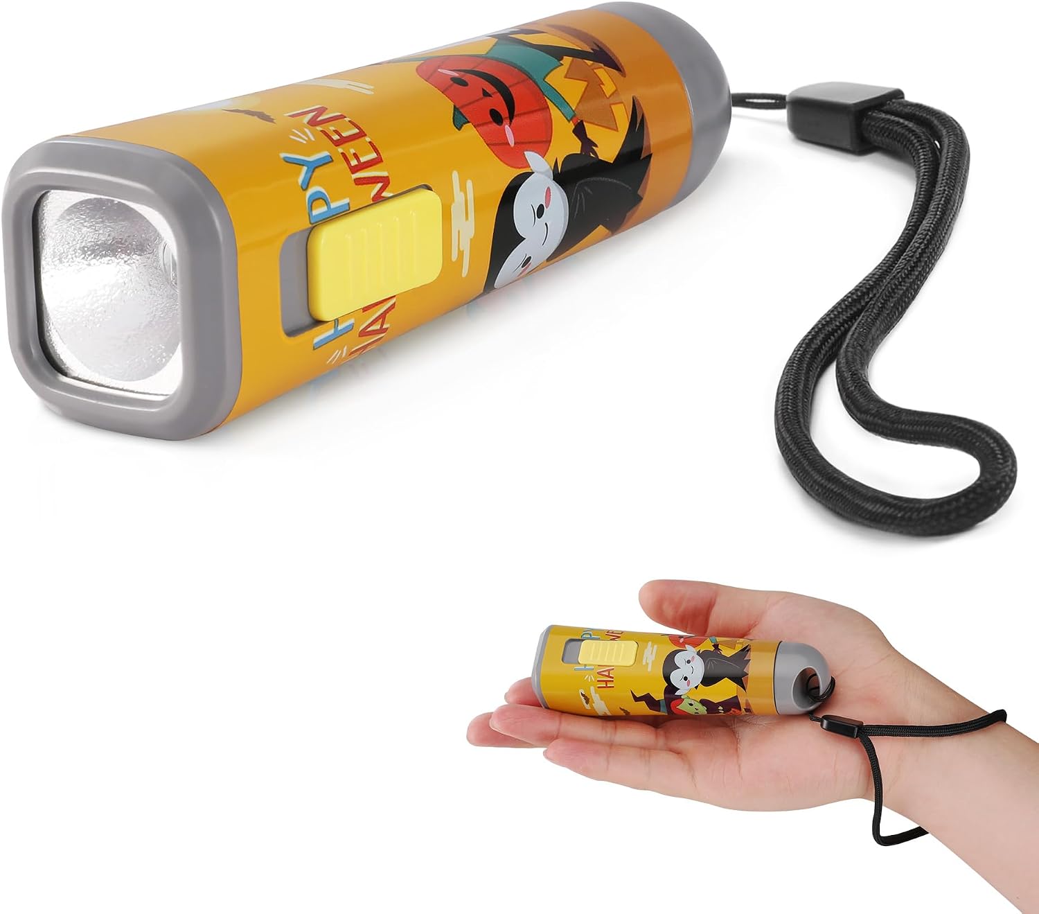 Detalle de EverBrite E012066 Halloween-zaklamp, oranje ledlamp van 1 W