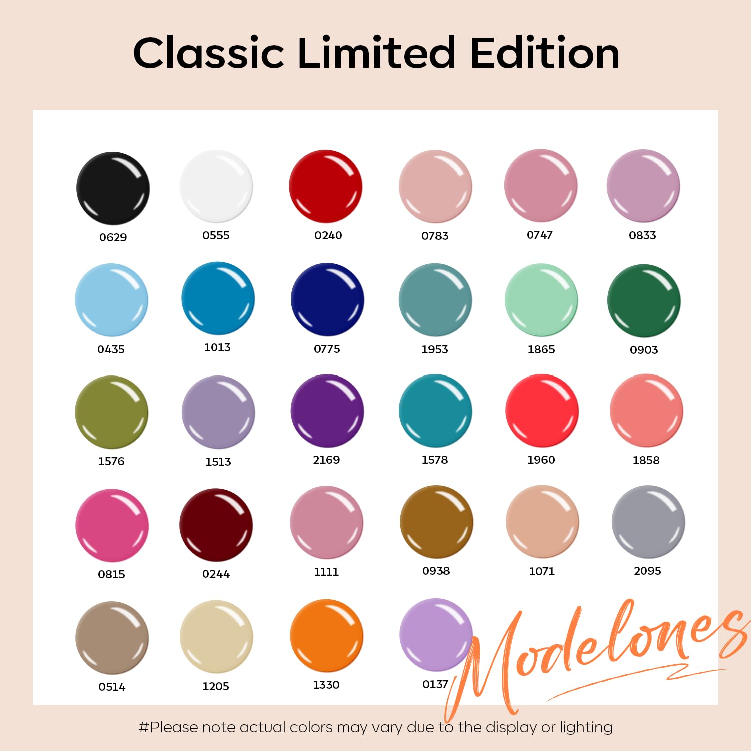 Thumbnail 1 de Modelones 32 PCS Gel Nail Polish Set with 28 Colors and No Wipe Top/Base/Glitter Coats