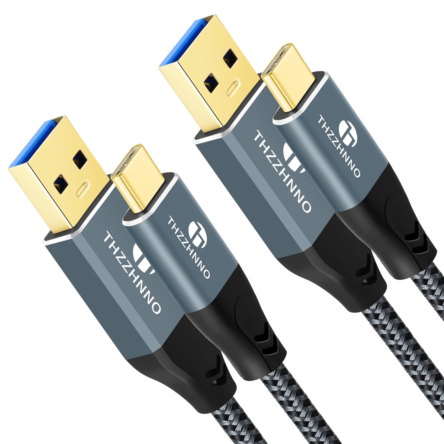 Detalle de Thzzhnno Cavo USB A a USB C 3m – 2 pezzi, USB 3.1 Gen2, 10 Gbps