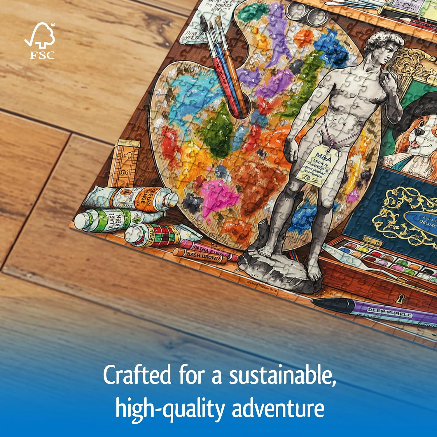 Detalle 2 de Wonder Forge The Artist's Cabinet 1000-piece jigsaw 🧩
