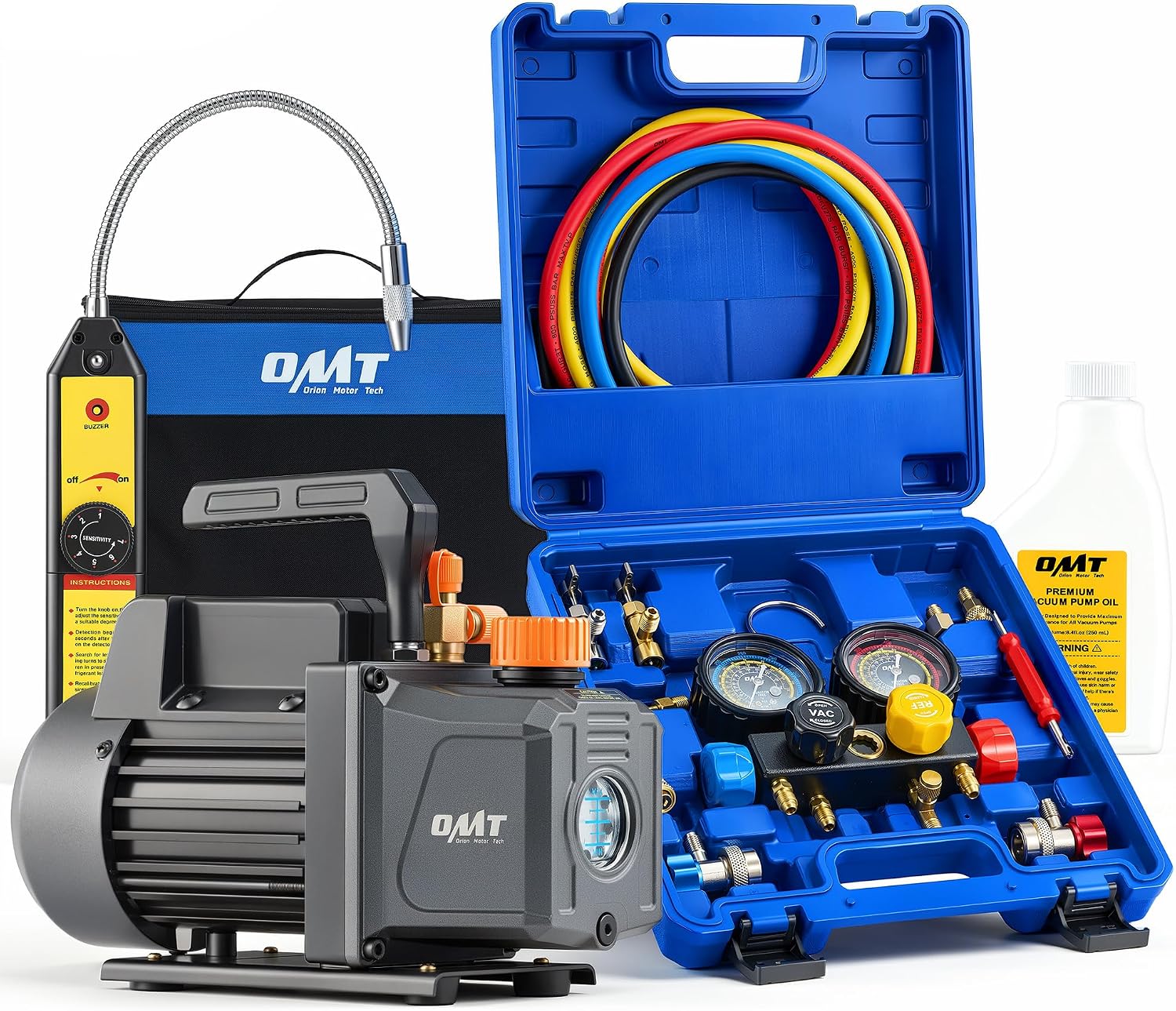 Detalle de Orion Motor Tech 1/3 hp 4 cfm AC vacuum pump kit