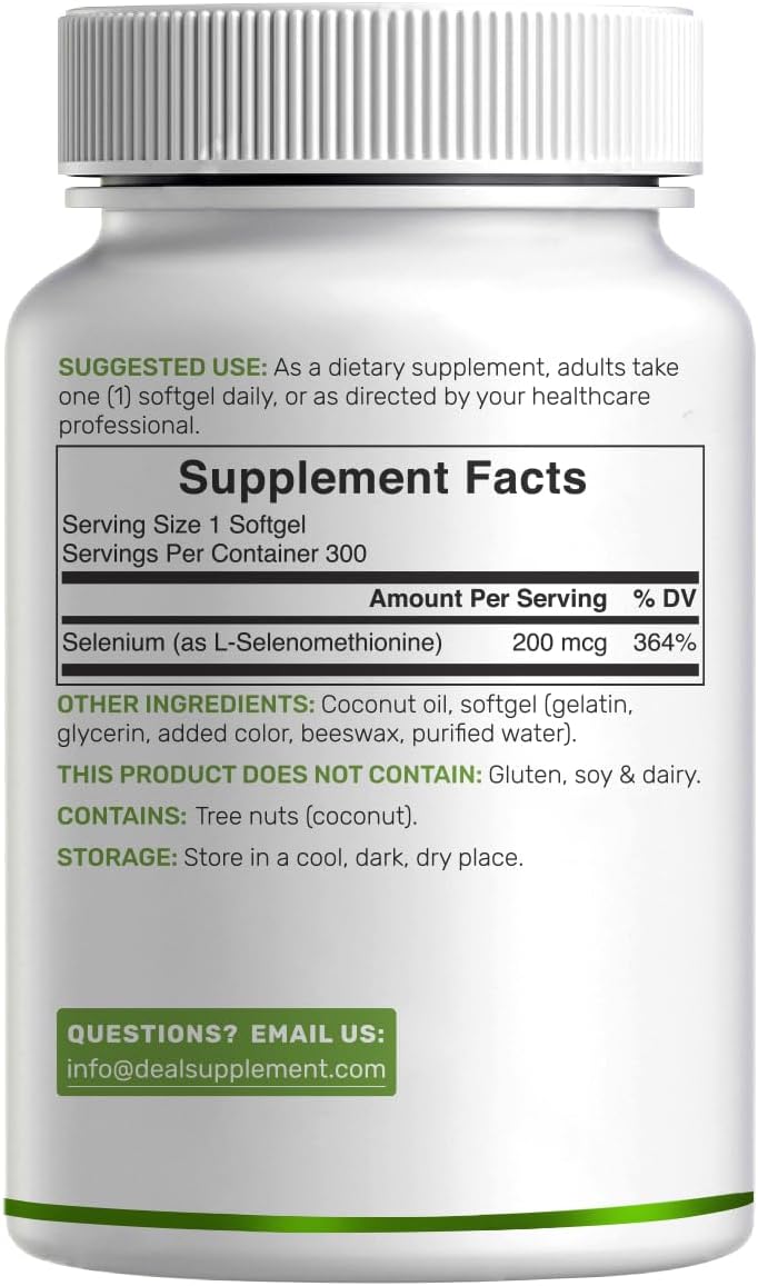 Detalle de DEAL Selenium Supplement 200 mcg