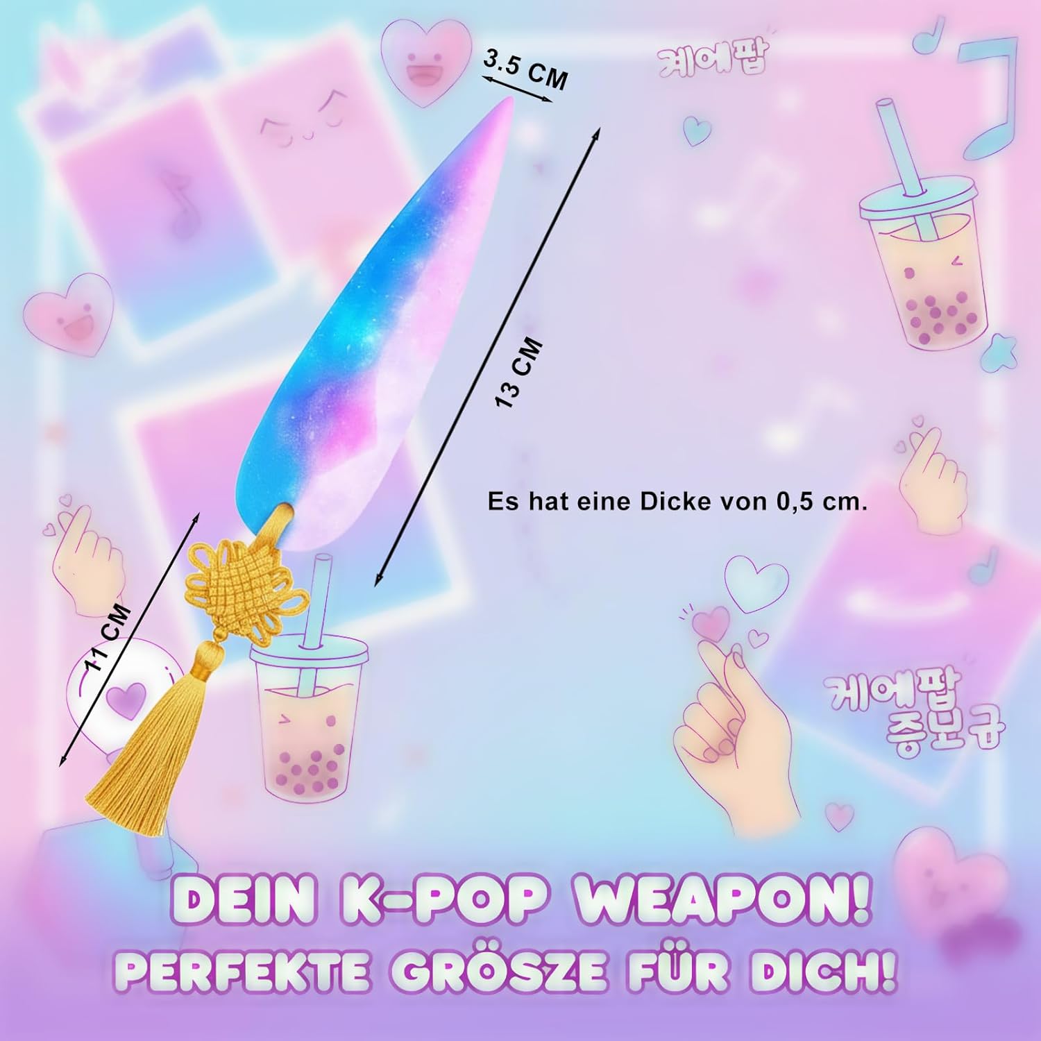 Thumbnail 1 de Demon Accessoire – 3-teiliges Hunters Set mit Waffen, goldener Quaste & Tattoo Sticker