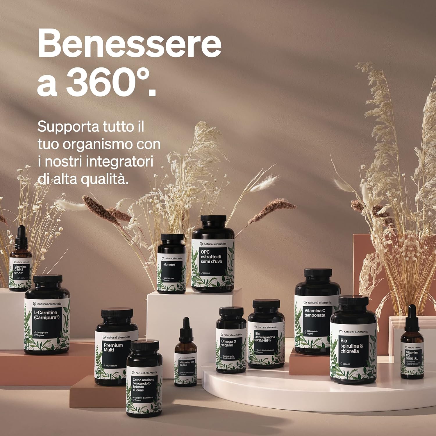 Thumbnail 6 de Vitamina C tamponata 500 mg Natural Elements – 365 capsule vegane, altamente digeribile