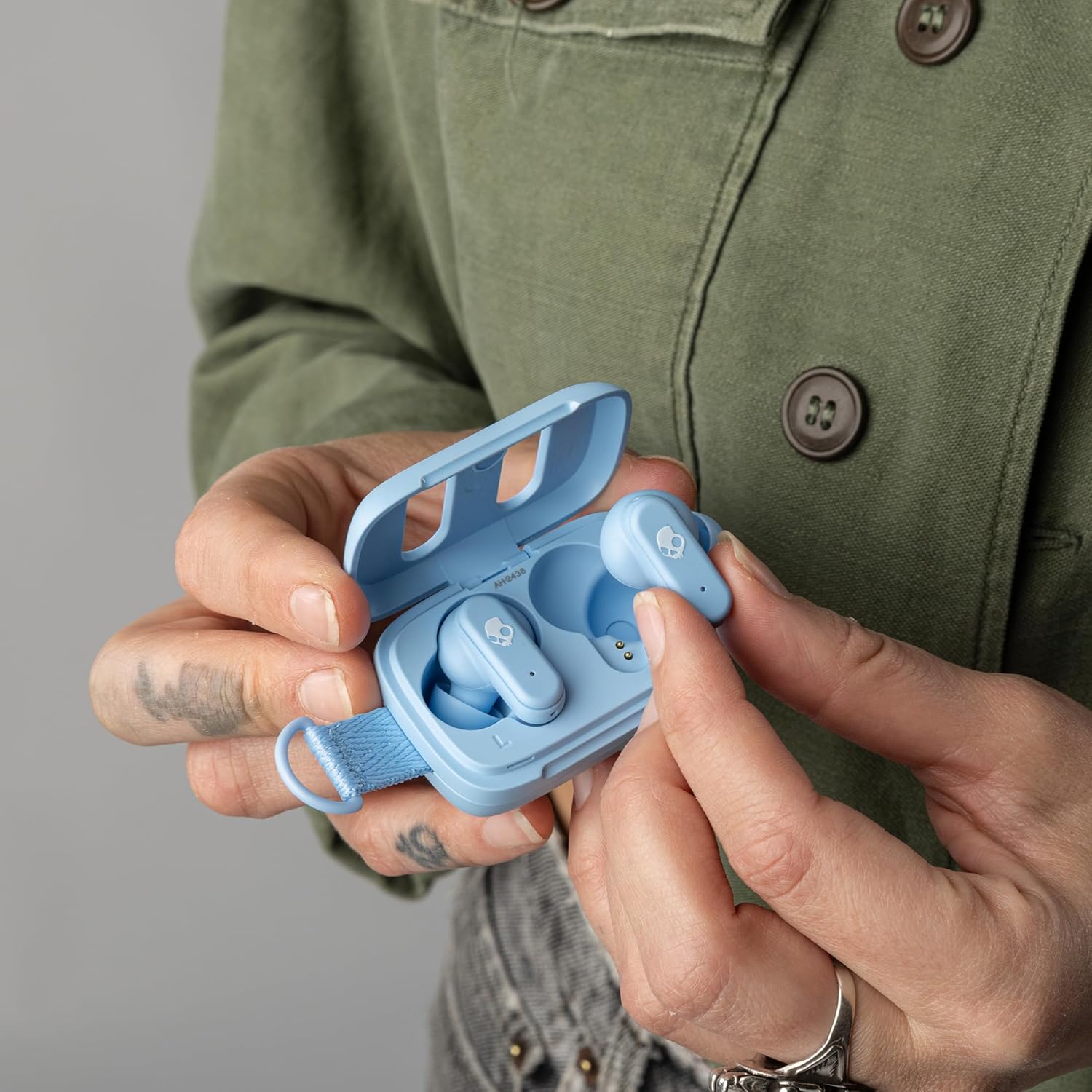Detalle 2 de Skullcandy Dime 3 Wireless Earbuds : écoute sans fil Bluetooth avec réduction de bruits et Stay-Aware