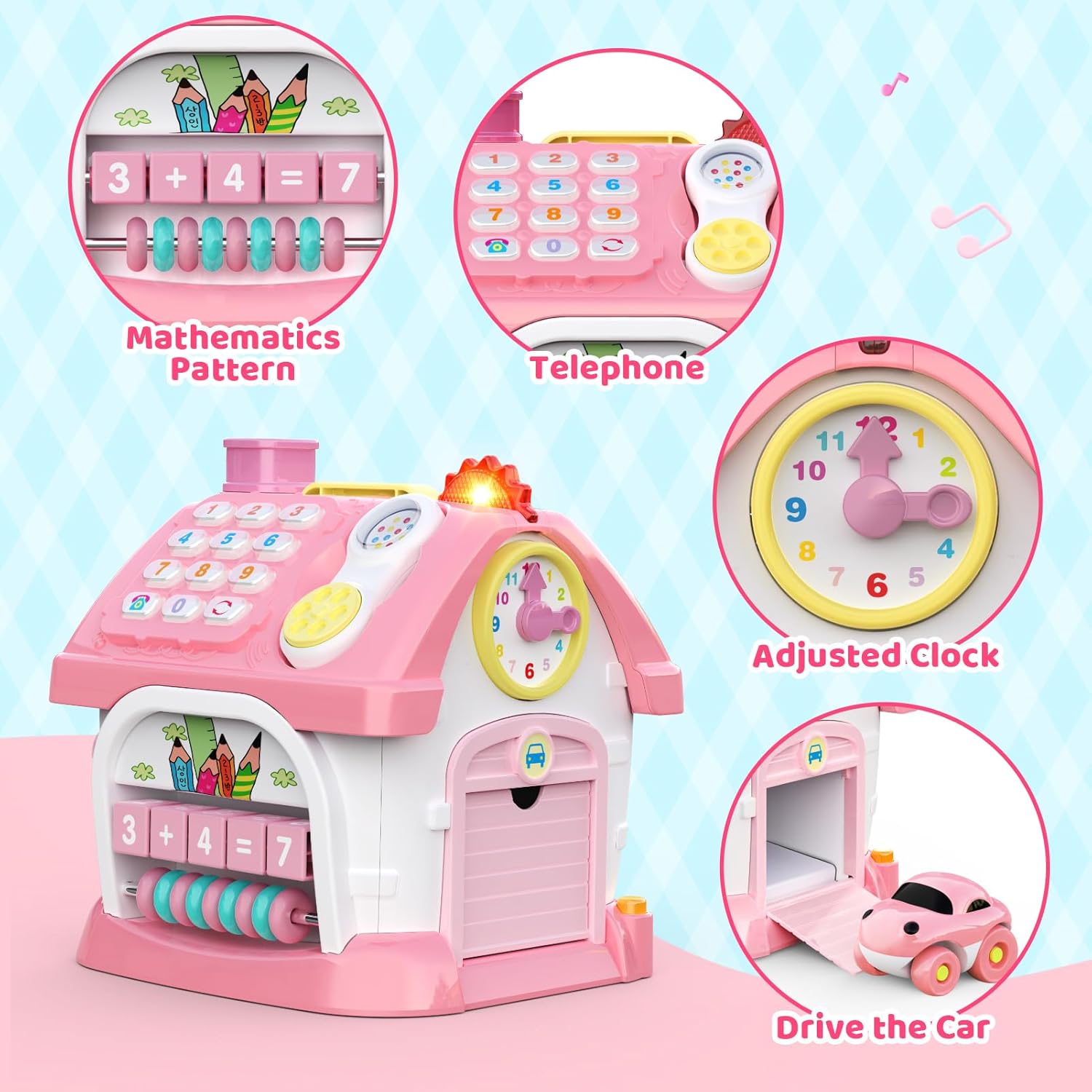 Thumbnail 2 de Montessori 6-in-1 Activity House for 1 Year Olds