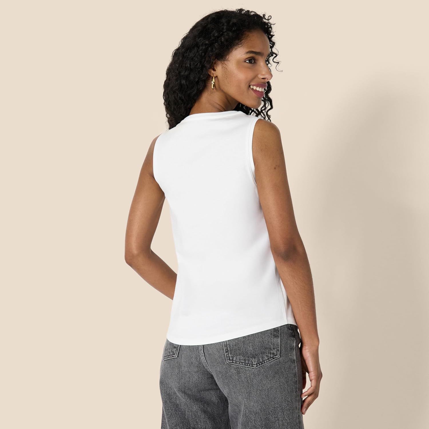 Thumbnail 1 de Amazon Essentials Women’s Regular-Fit 100% Cotton Sleeveless Tank Top