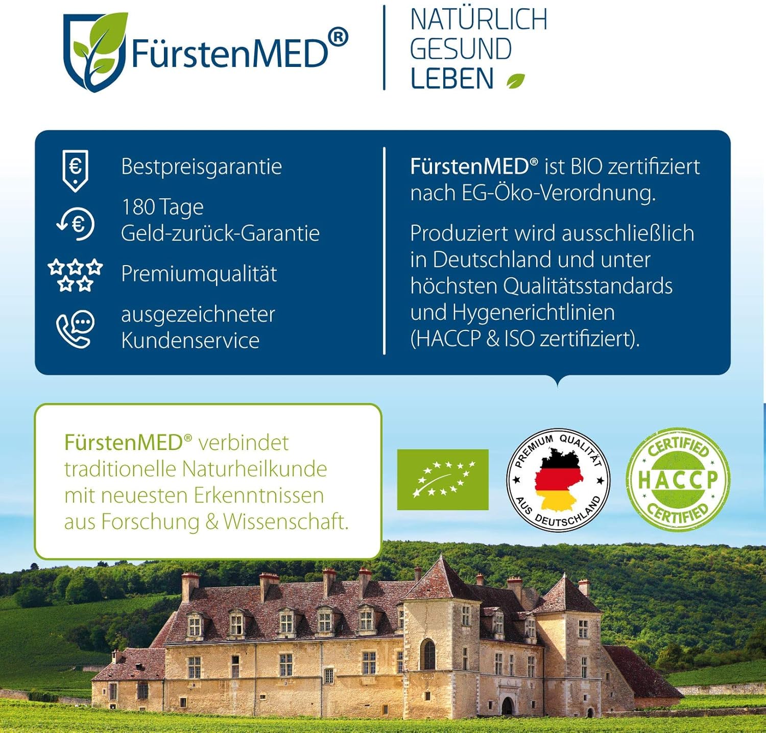 Thumbnail 6 de FürstenMED Glucosamin Chondroitin 180 Kapseln
