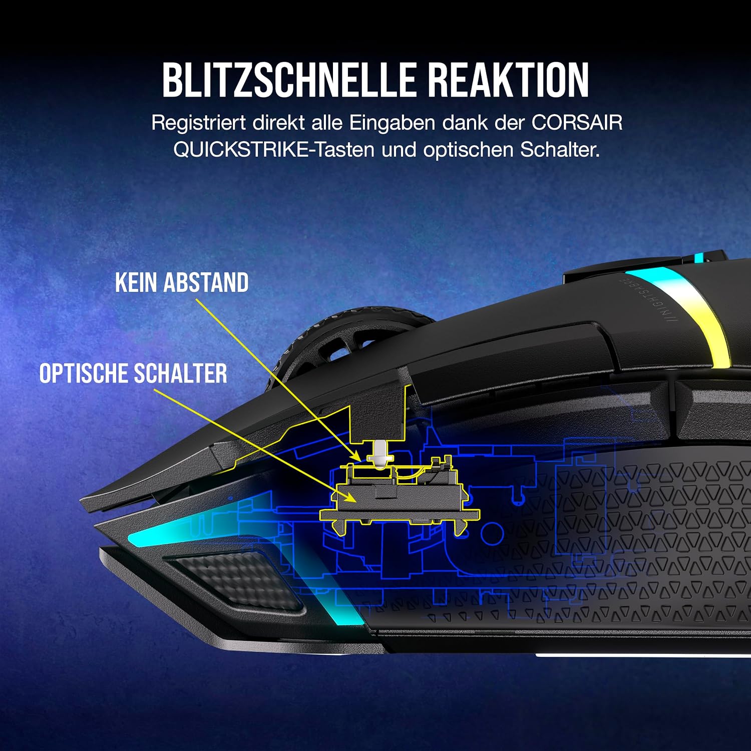 Thumbnail 4 de Corsair NIGHTSABRE 26.000 DPI Wireless Gaming-Maus