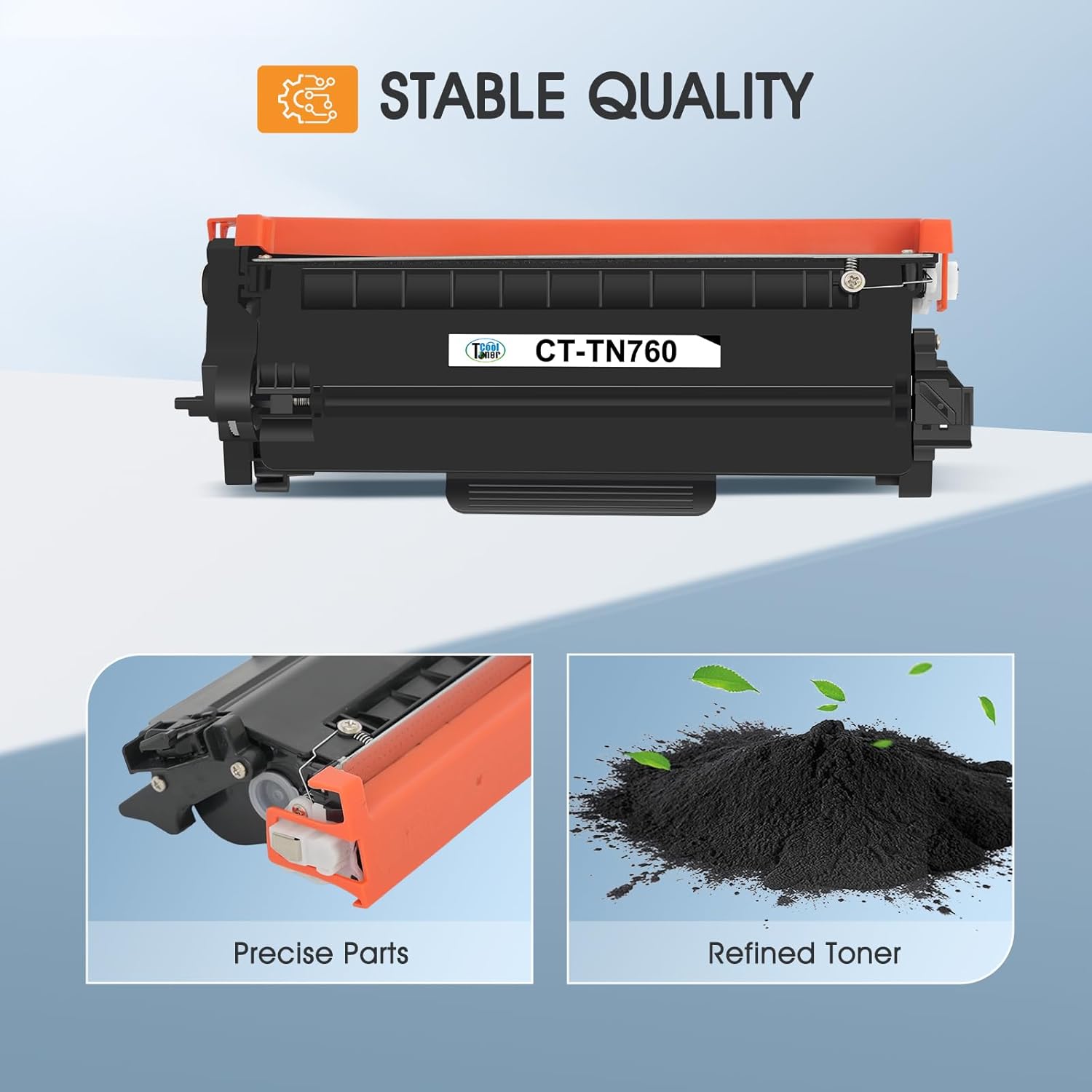 Thumbnail 3 de TN760 Compatible Toner (TN-760 / TN-730) for Brother Printers—2-Pack Black High-Yield Cartridges