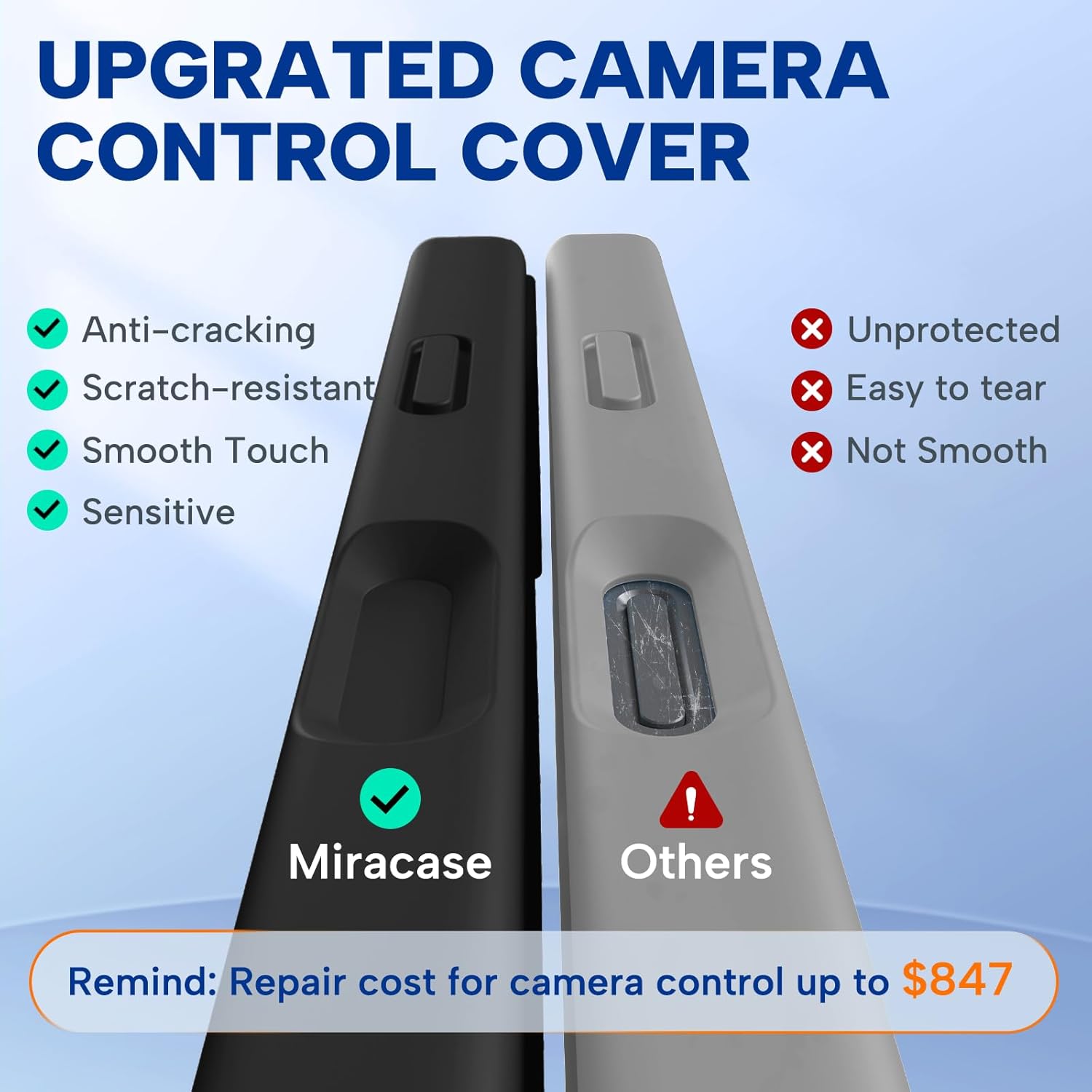 Detalle de Miracase iPhone 17 Pro Max magnetic case, 0.118 in