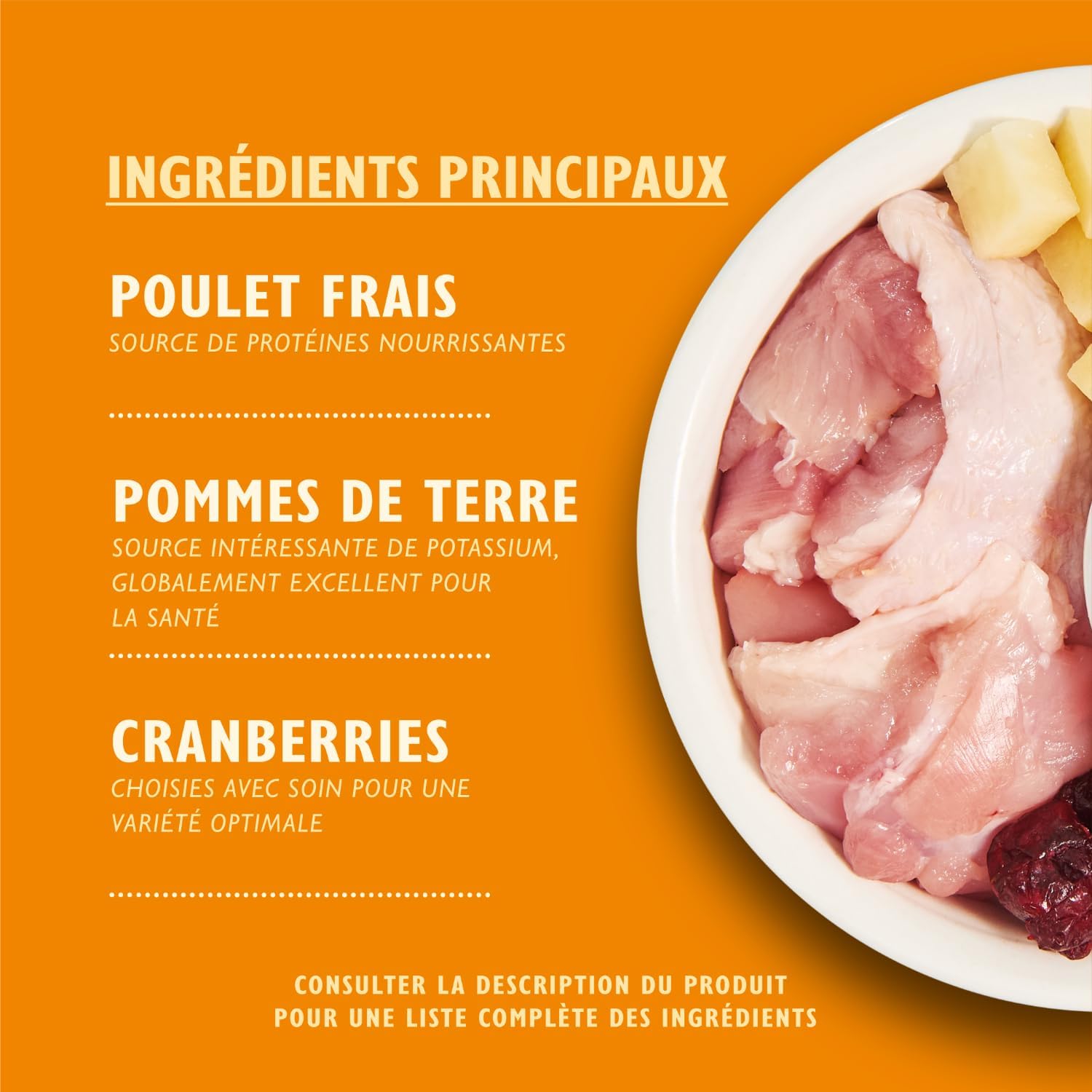 Detalle de Lily’s Kitchen Croquettes pour chat adulte – Poulet & légumes, 2 kg, sans céréales