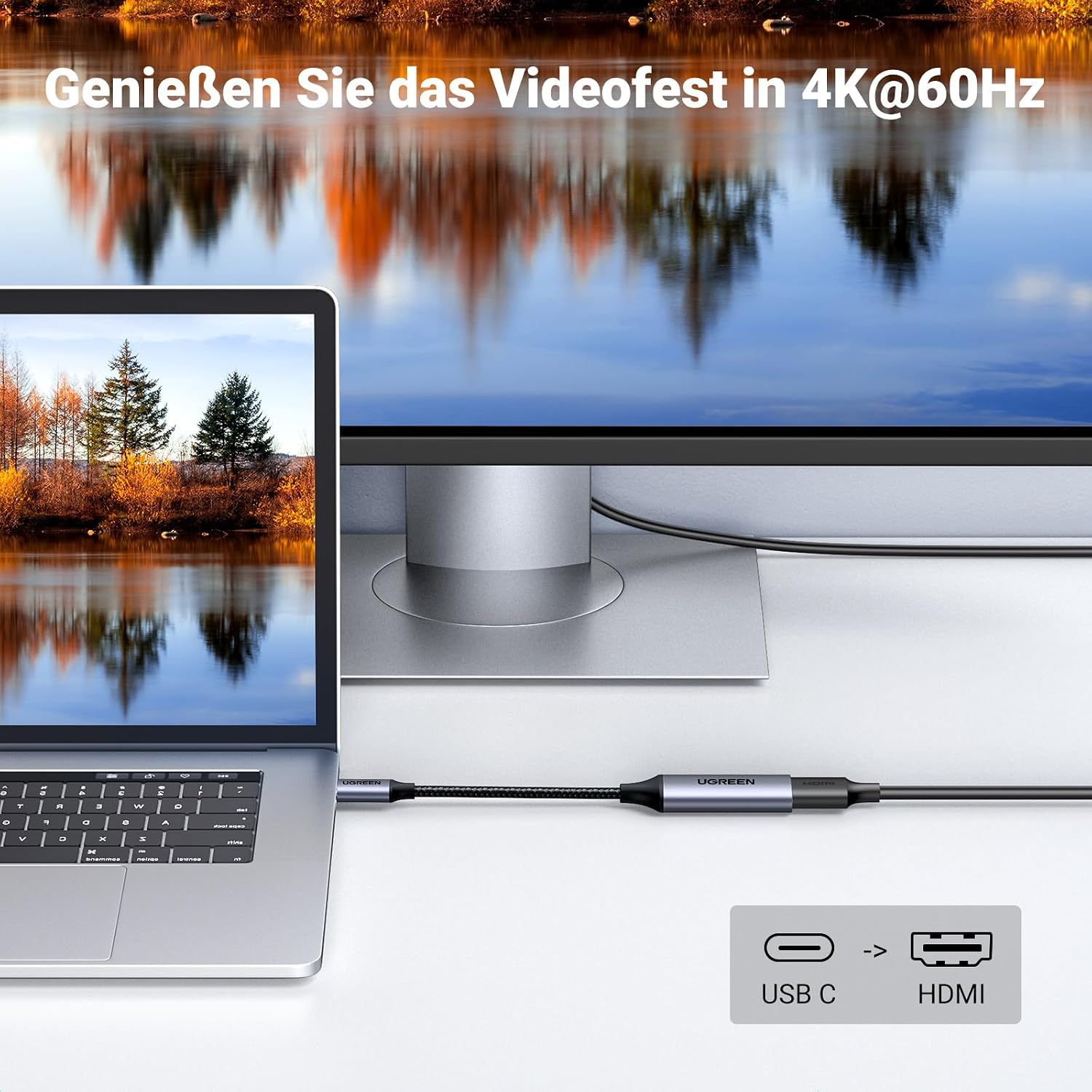 Detalle 2 de UGREEN USB C auf HDMI Adapter 4K@60Hz