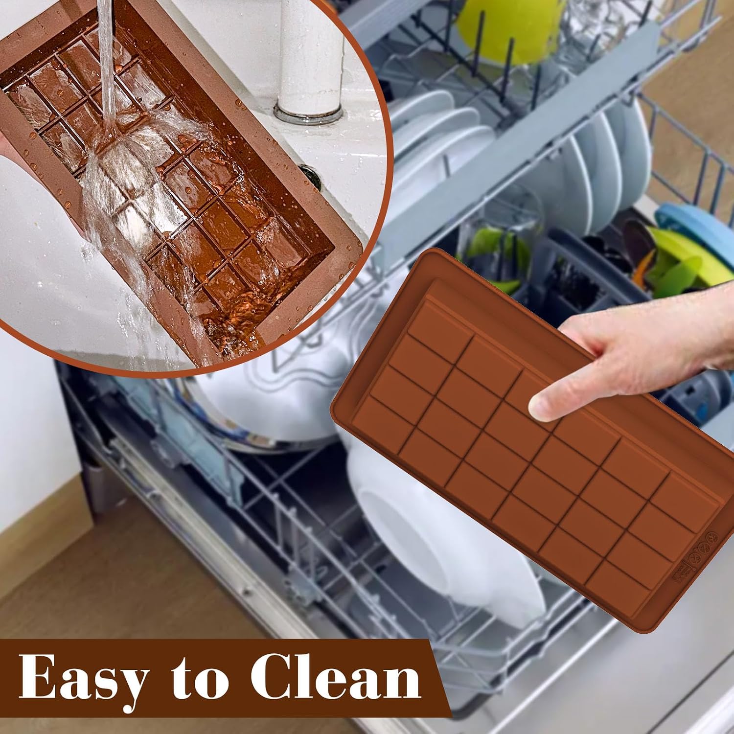 Thumbnail 6 de Kamehame Deep Chocolate Bar Moulds Silicone – 2 Large Deep Moulds