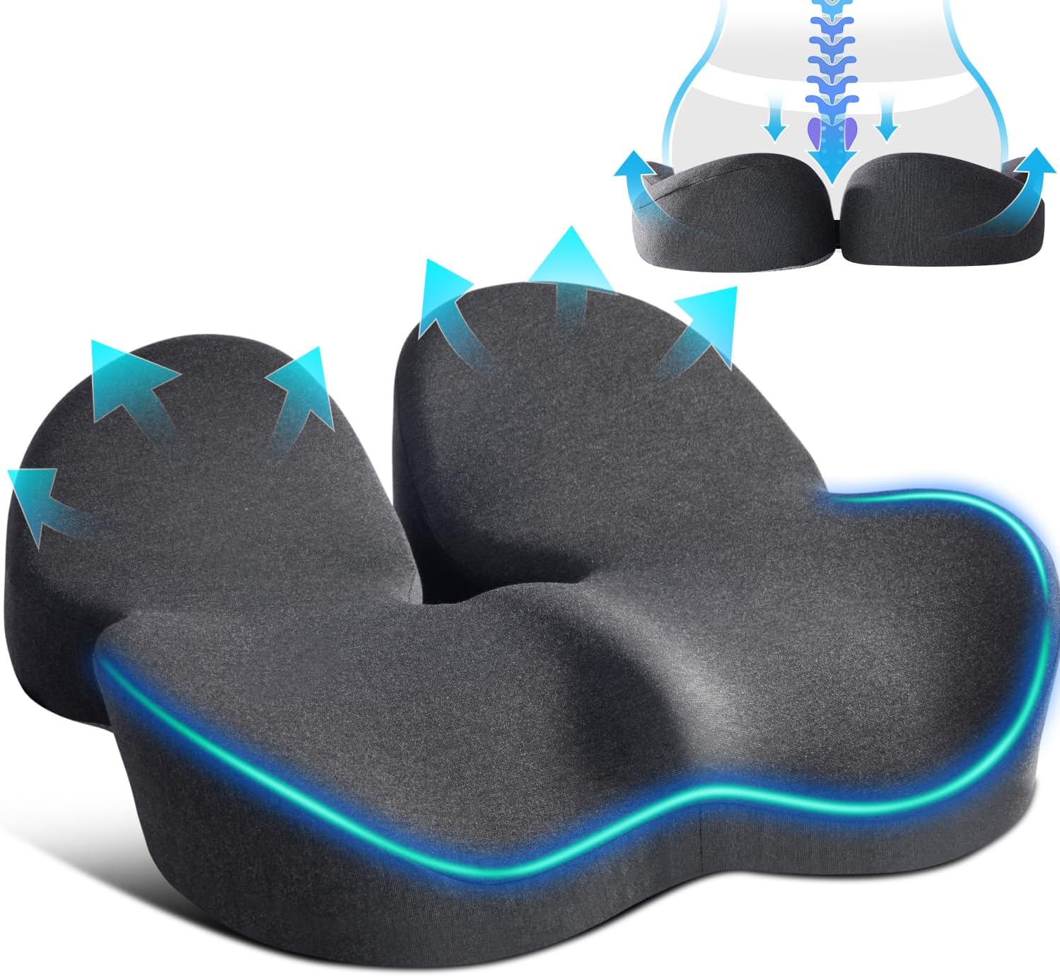 Detalle de Seat Cushion Memory Foam 19in for Office Chair