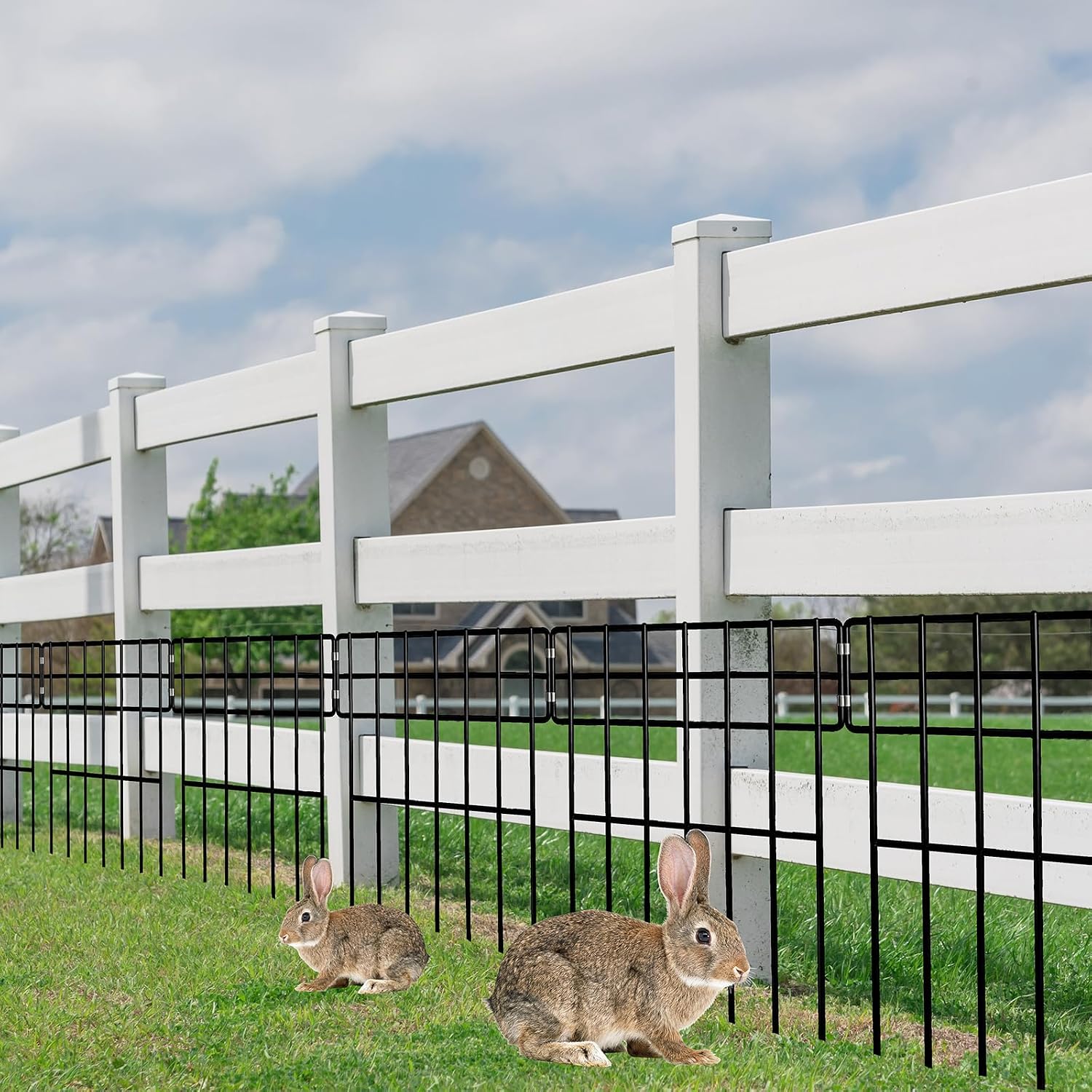 Detalle de Thealyn 10 Pack Animal Barrier Fence 3.3 m
