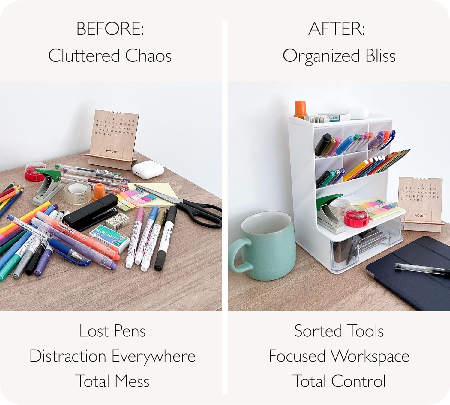 Thumbnail 3 de ADVEXGP White Desk Organiser 🖊️