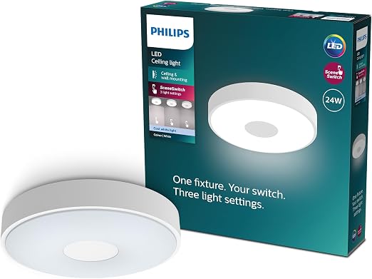 Detalle de Philips Coiner - Plafond Redondo SceneSwitch 24W 🌟