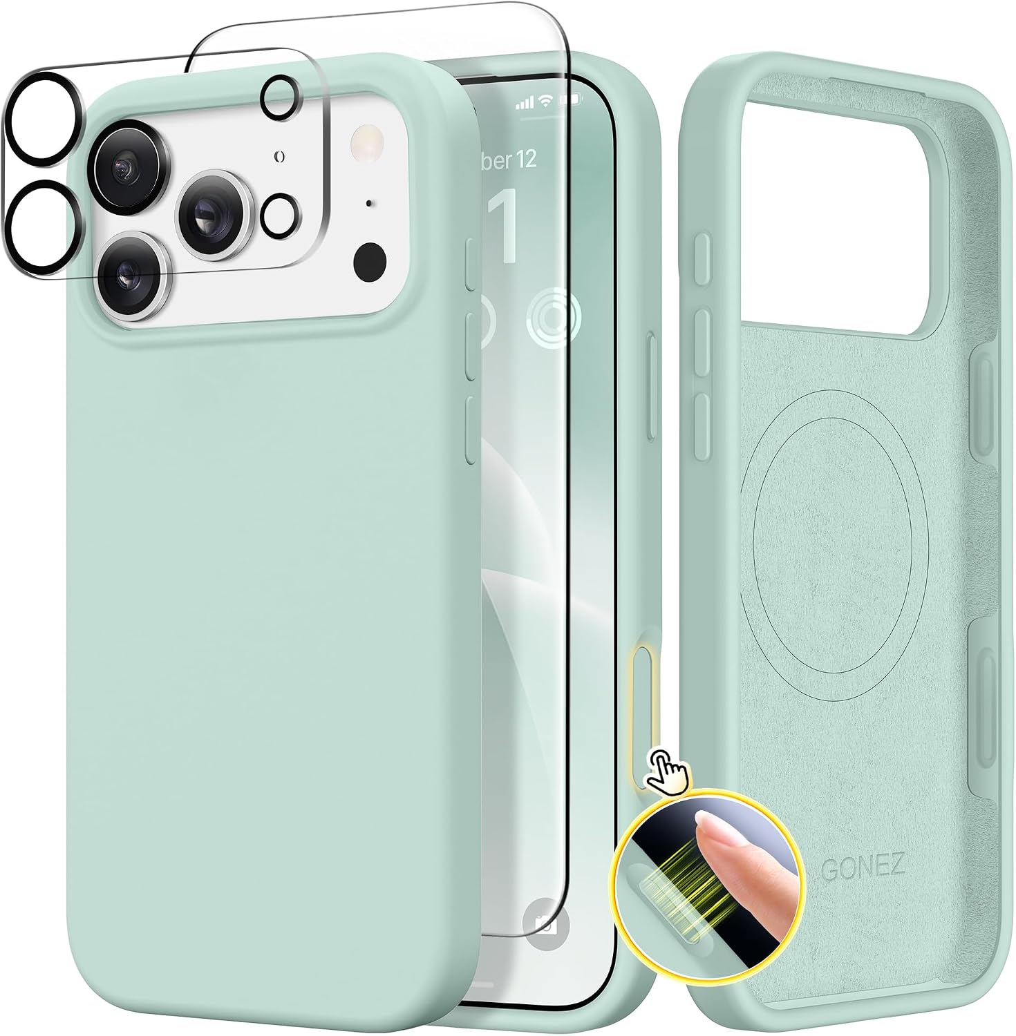 Detalle de GONEZ Magnetic iPhone 17 Pro Case 6.3-inch
