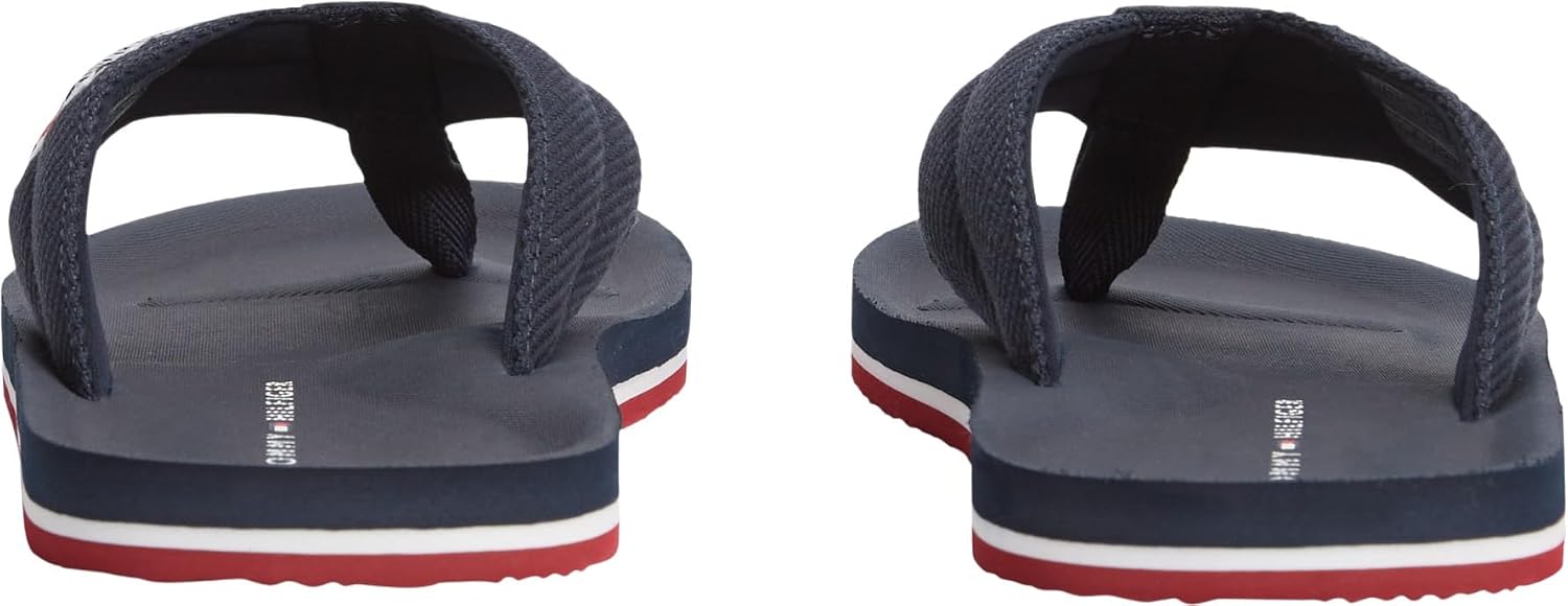 Detalle de Tommy Hilfiger Men's Comfort Patch Beach Sandal Fm0fm05900 Flip Flops