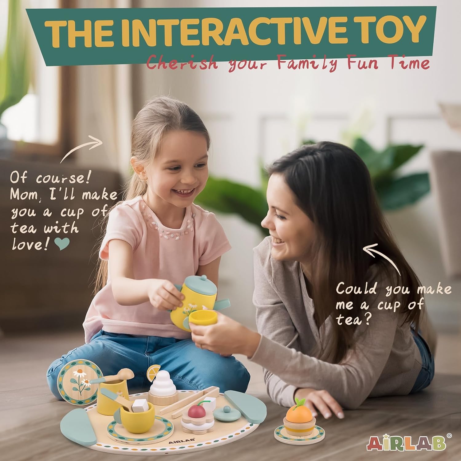 Thumbnail 5 de Wooden Tea Set for Toddlers 3-5