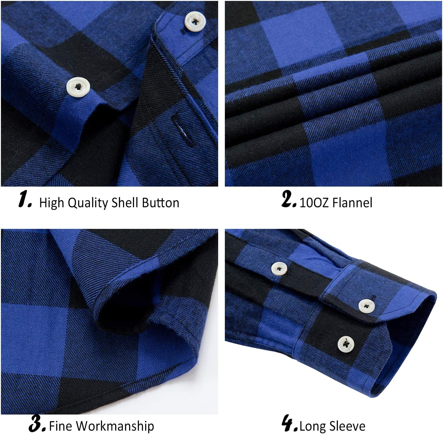 Thumbnail 3 de Alimens & Gentle Plaid Flannel Shirt 10oz