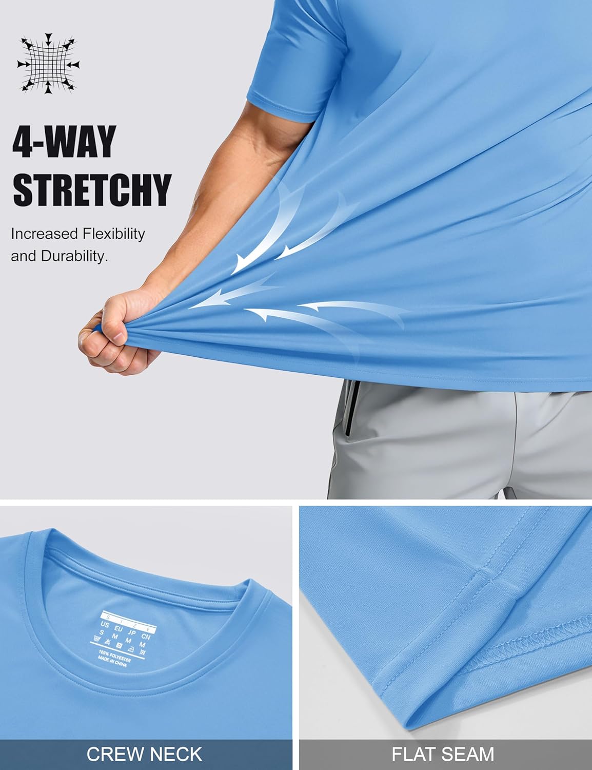 Thumbnail 5 de MAGCOMSEN Men’s UPF 50+ Swim T-Shirt Rash Vest (Quick Dry, Lightweight Polyester)