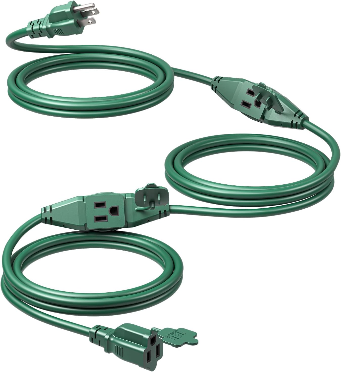 DEWENWILS KAB-302N Outdoor Extension Cord, 25 ft, 3 Outlets, 16/3 SJTW