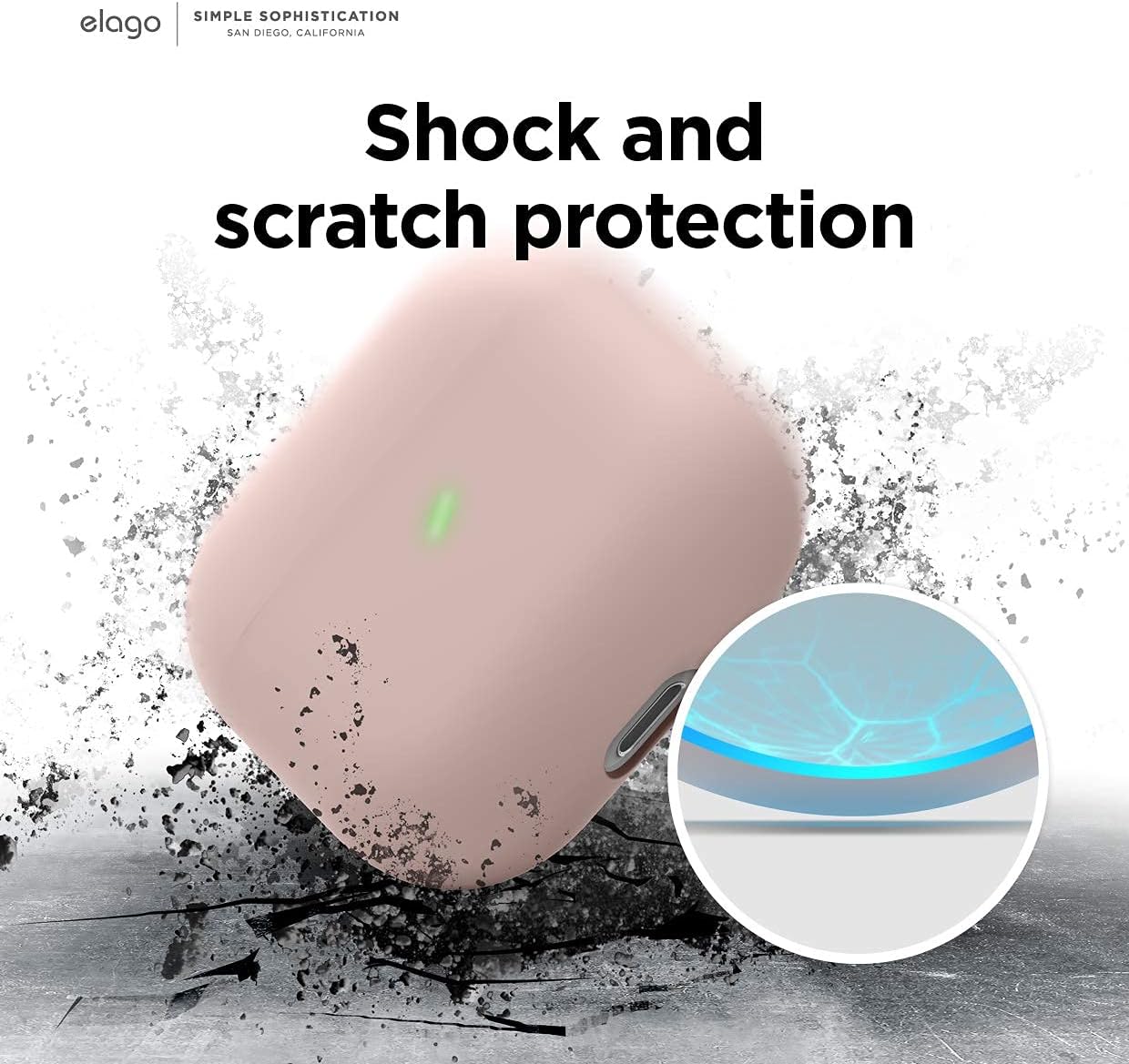 Thumbnail 6 de elago Coque Liquide Hybride pour AirPods 3 – Protection triple couche (Rose)