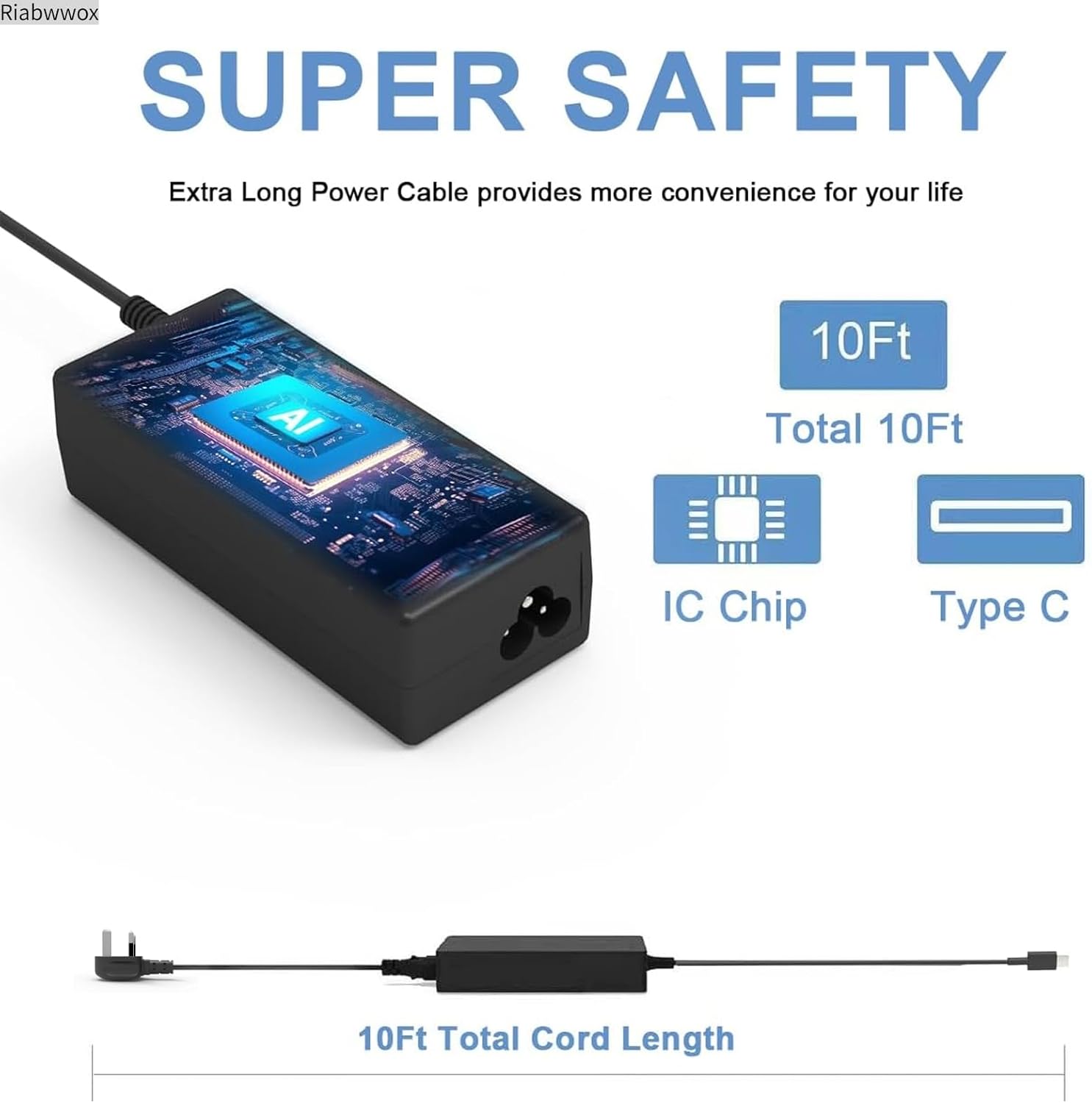 Thumbnail 3 de Riabwwox 65W USB-C Laptop Charger for ThinkPad & Chromebook: A Practical UK Scrutiny