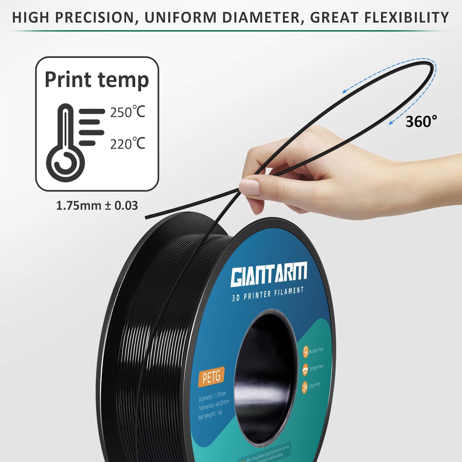 Detalle 2 de GIANTARM PETG Filamento 1,75 mm 1 kg