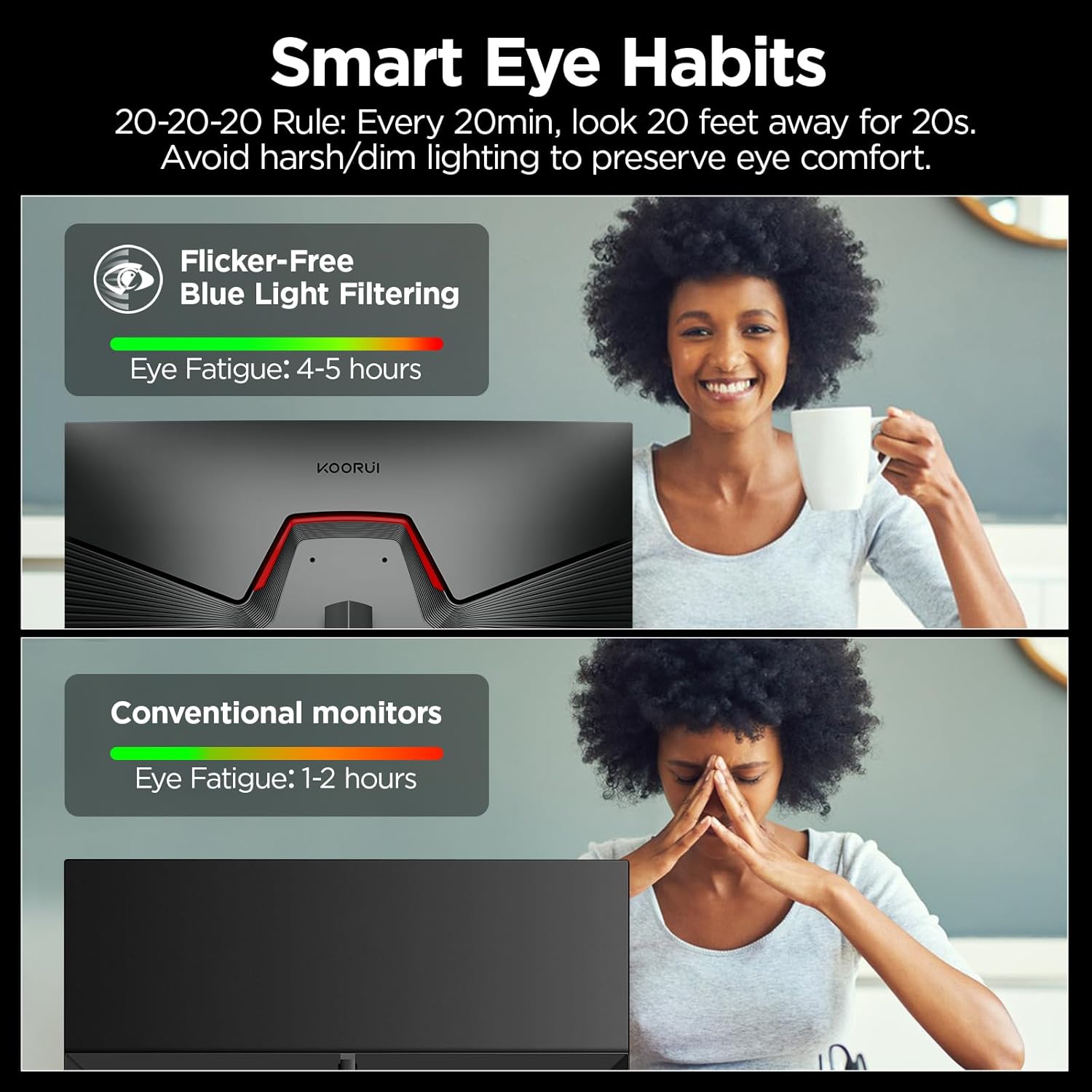 Thumbnail 1 de KOORUI 24" 180Hz Gaming Monitor ⚡