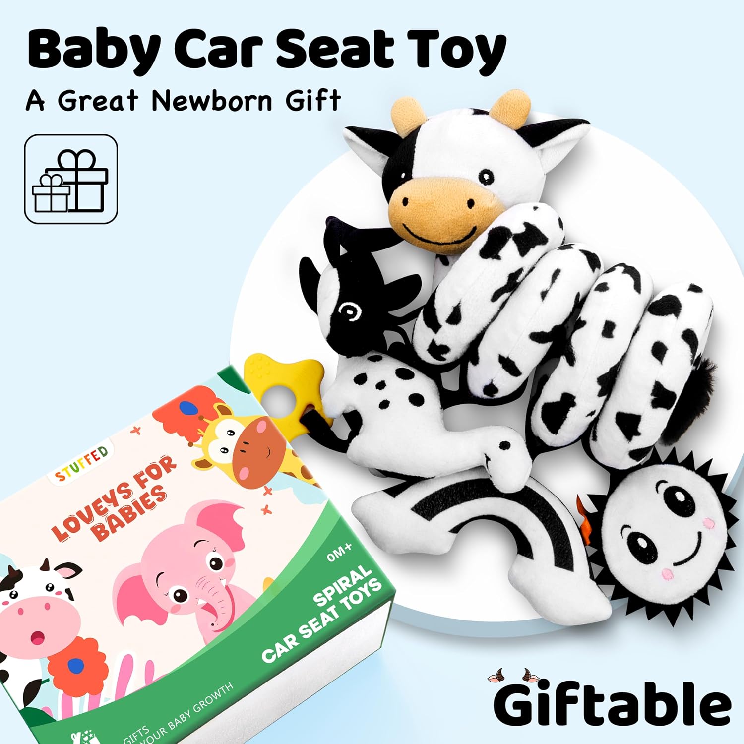 Thumbnail 6 de Spiral Car Seat Baby Toys High-Contrast 0-6 Months
