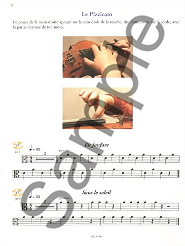 Detalle 1 de Je débute l'Alto Valérie Bime-Apparailly – Méthode Alto Débutant pour enfants 5–12 ans (CD inclus) par Alphonse Leduc