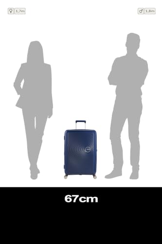 Thumbnail 10 de American Tourister Soundbox Trolley M Espandibile 67 cm - Midnight Navy Blu
