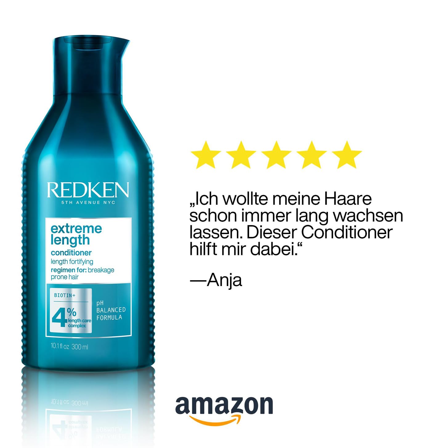 Thumbnail 4 de Redken Extreme Length Conditioner Spülung für lange Haare (Anti-Haarbruch) mit Biotin & Rizinusöl, 300 ml