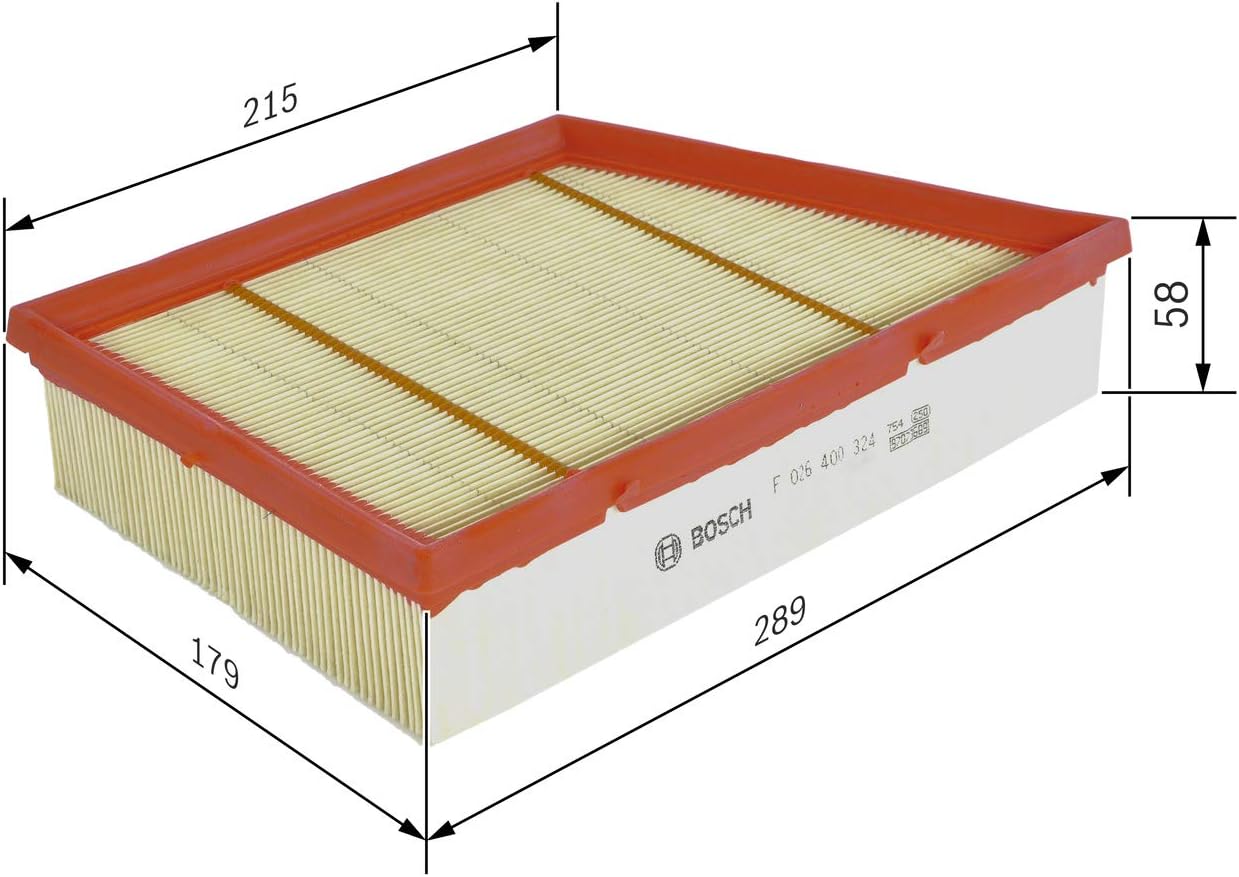 Detalle de Bosch Filtro Aria per Auto 0 – Blocca le particelle solide all’esterno della presa d’aria