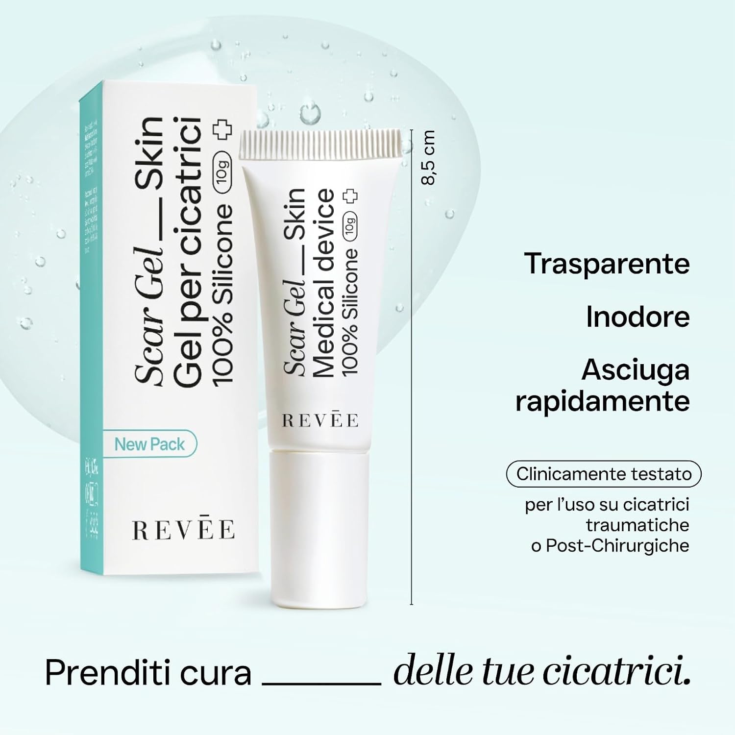Thumbnail 3 de REVÉE Scar Gel 10g: Gel al Silicone al 100% per cicatrici ipertrofiche e cheloidi