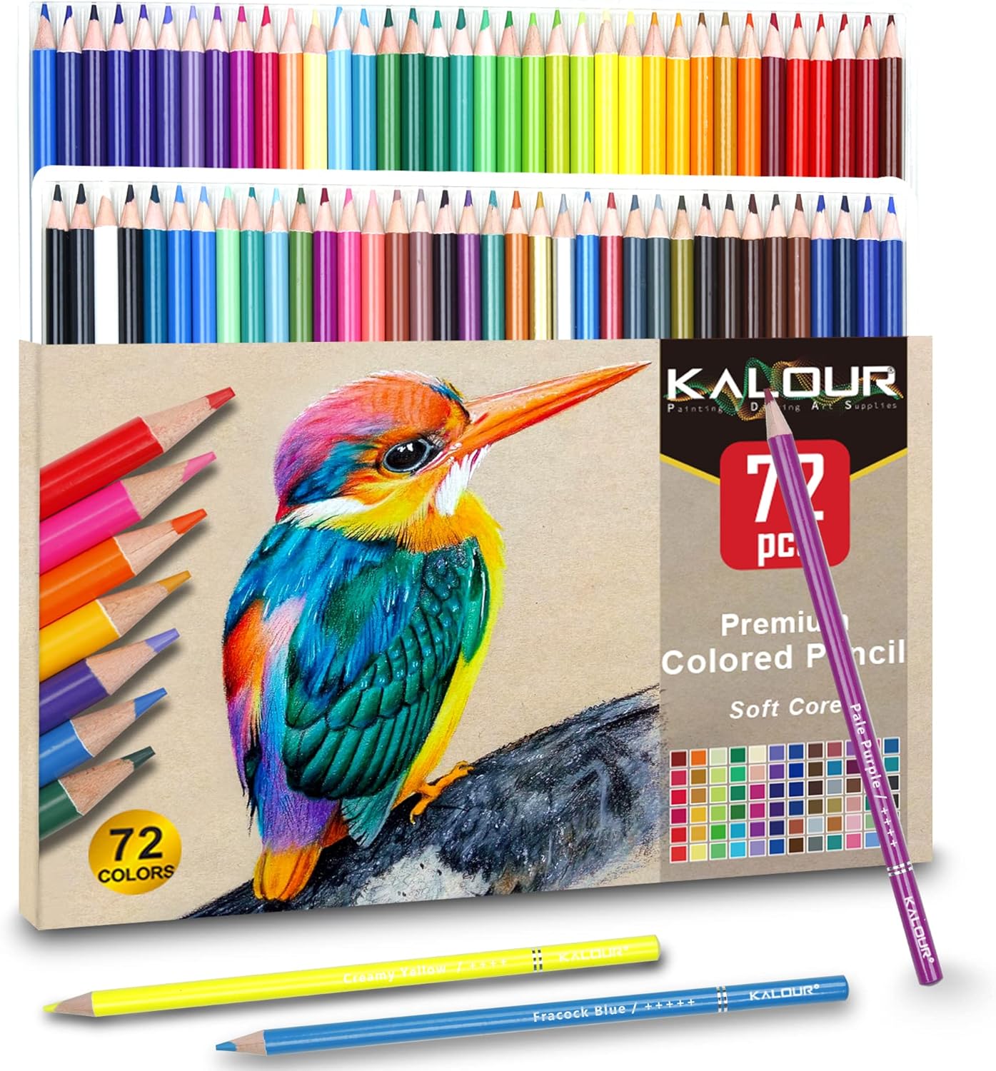 Thumbnail 6 de KALOUR Colouring Pencils 72-set for blending 🎨