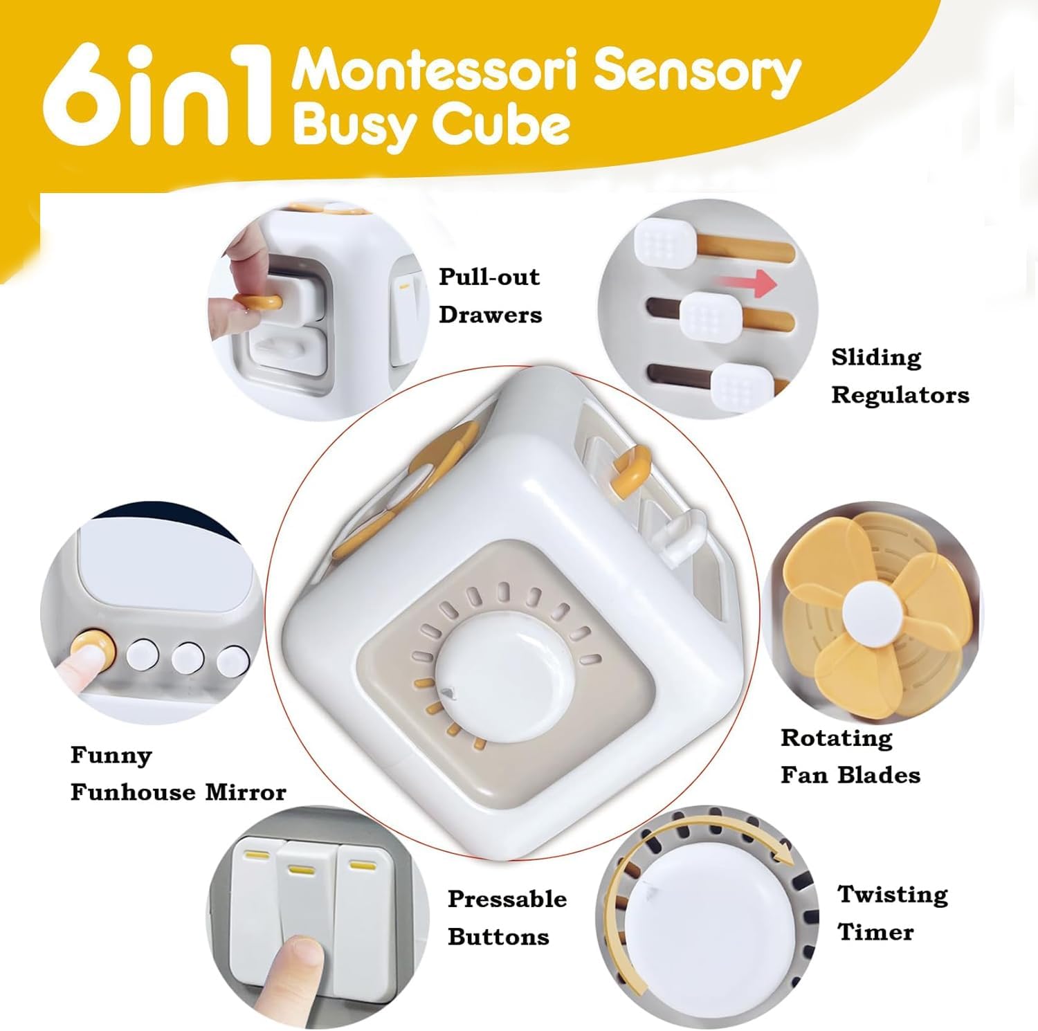 Thumbnail 3 de Zikenis Montessori cubo sensoriale 6 in 1