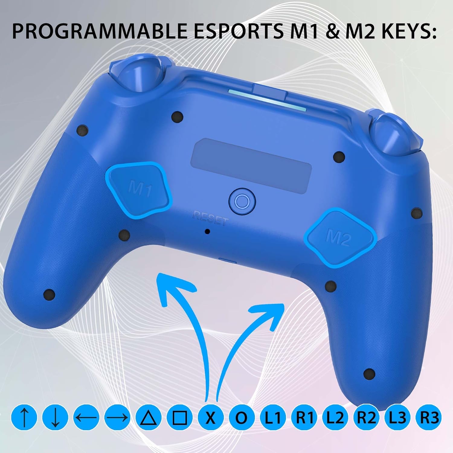 Thumbnail 4 de SUBSONIC Controller wireless Bluetooth per PS4 con LED, vibrazione e jack 3,5 mm per cuffie