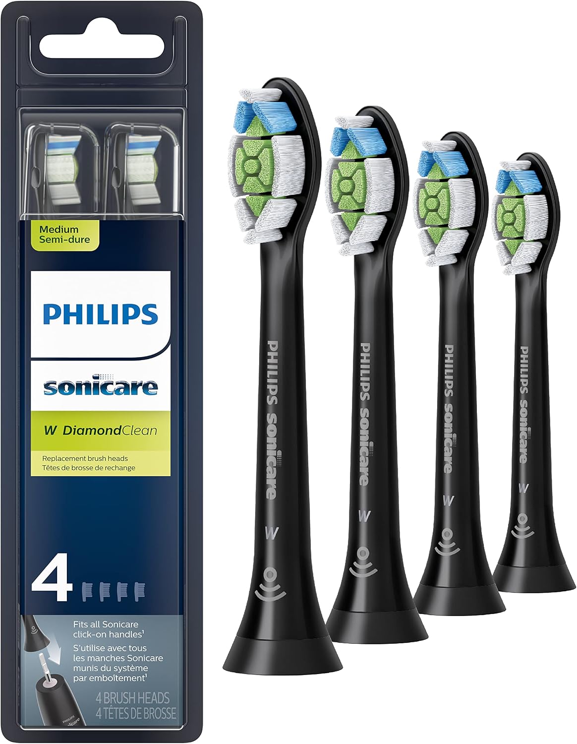 Detalle de Philips Sonicare DiamondClean Replacement Heads 4-Pack HX6064/65 🪥