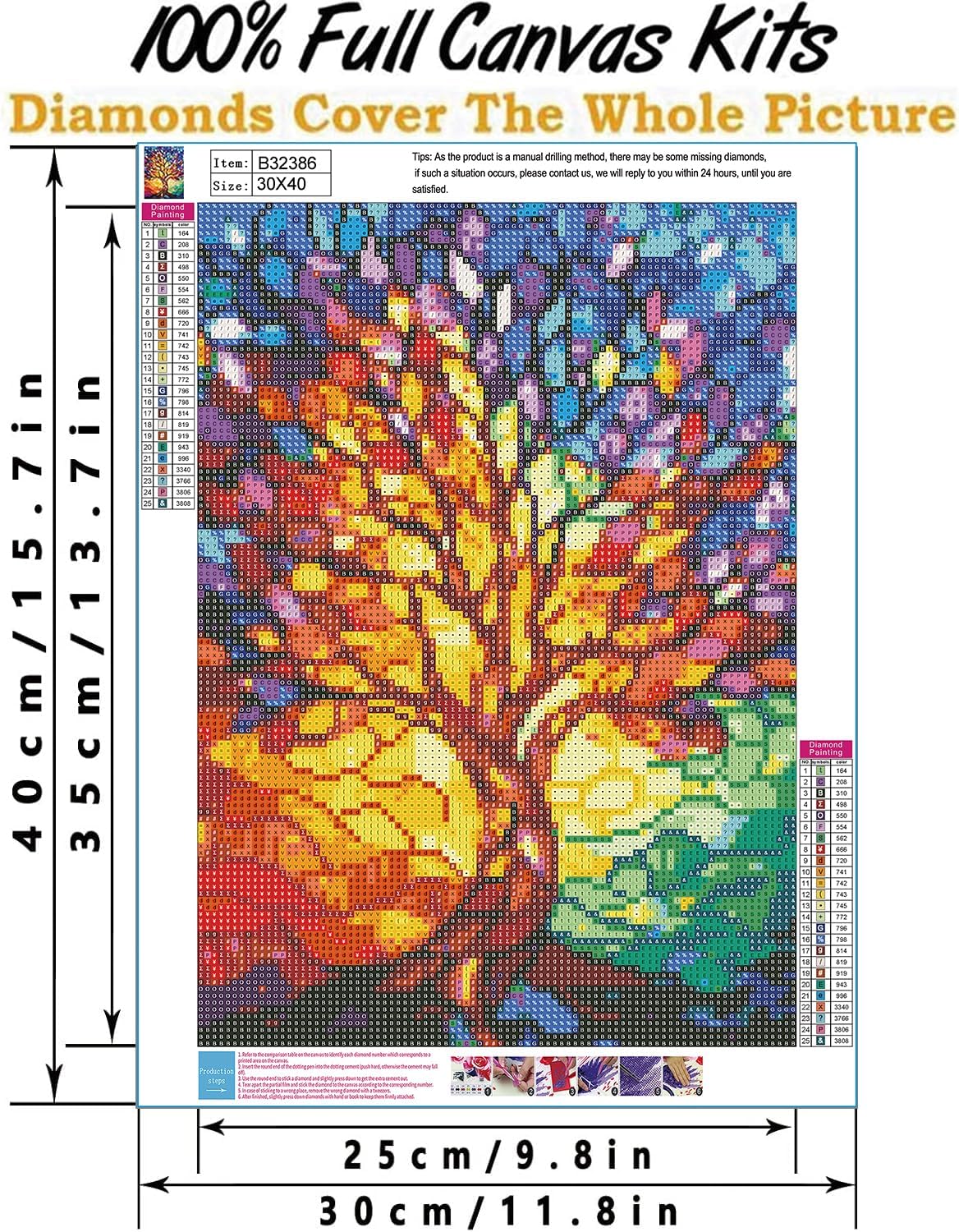 Thumbnail 1 de jieyisier Diamond Painting Erwachsenen-Set „Baum des Lebens“ (12x16 Zoll) – Full Drill mit runden Diamanten