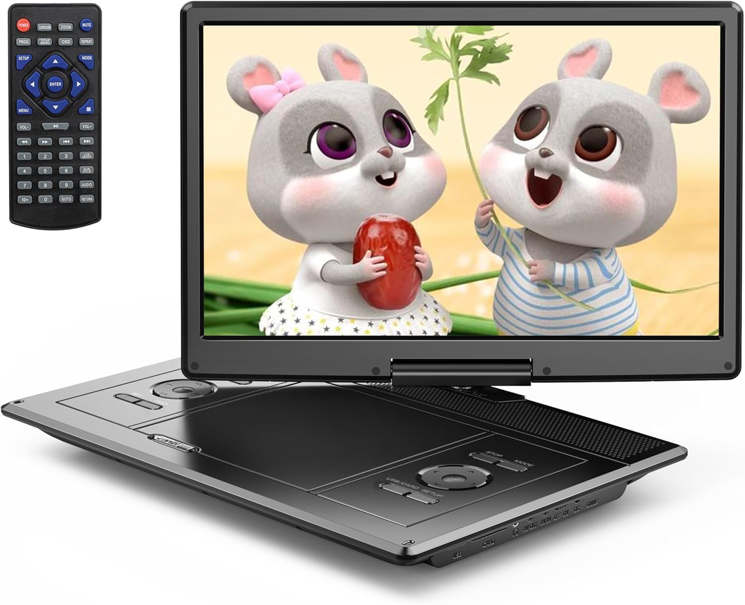 Yoton 16.9" Portable DVD Player 6‑Hour Battery